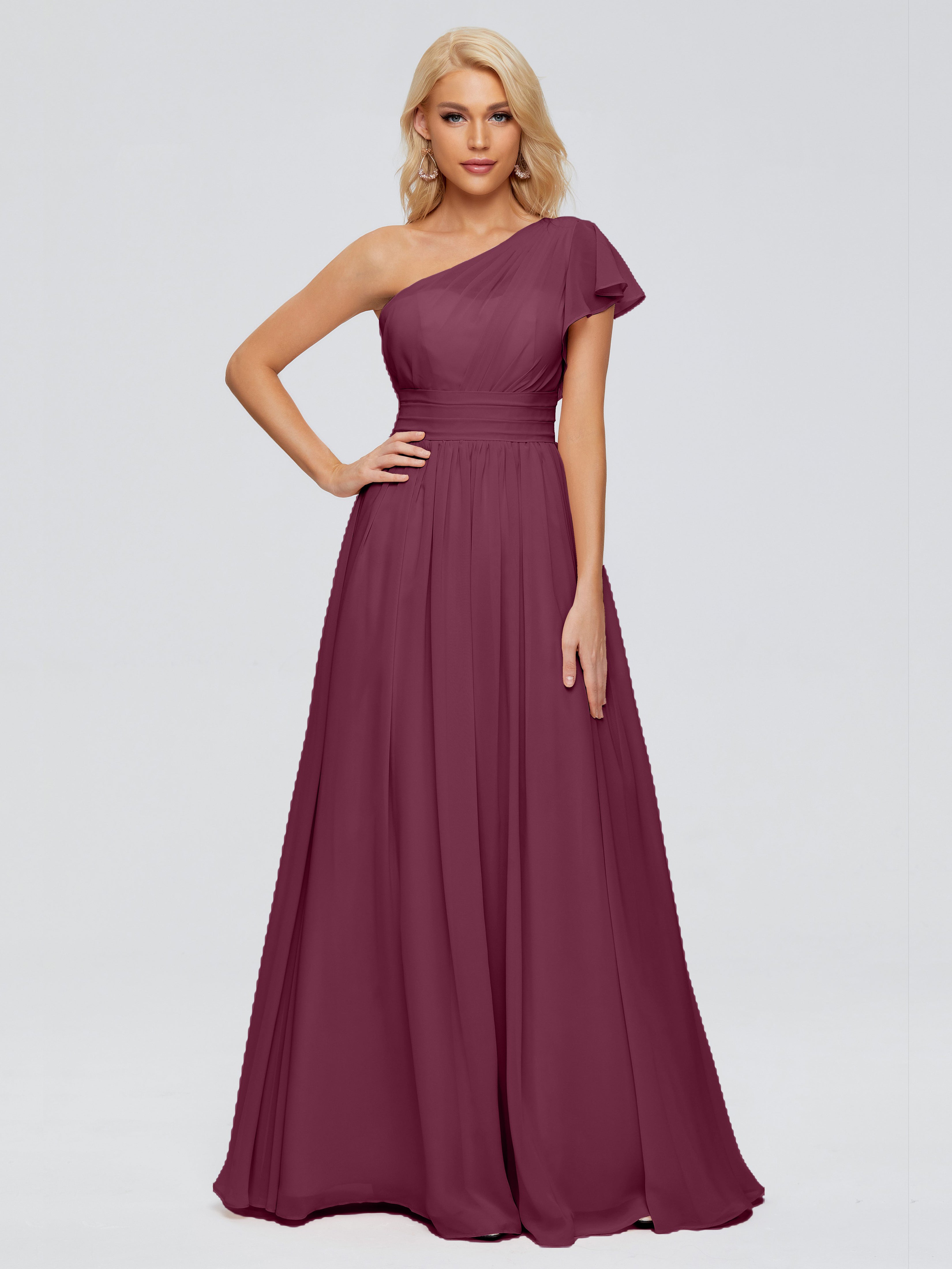 Robes Demoiselle d'Honneur Seule-épaule