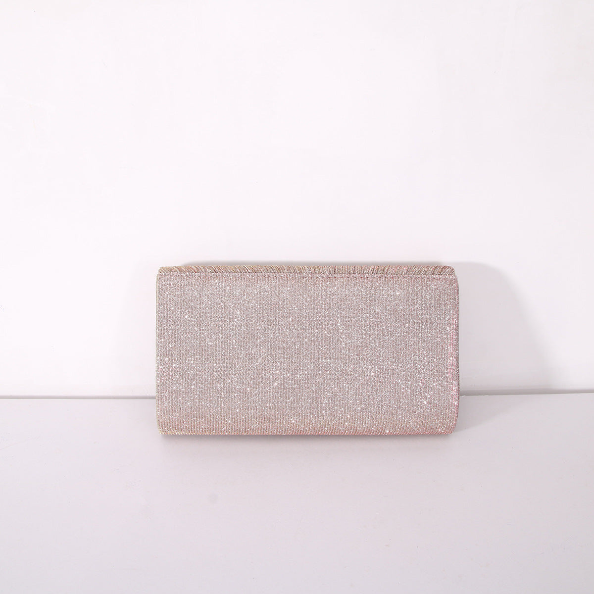 Pochette enveloppante à rayures et paillettes