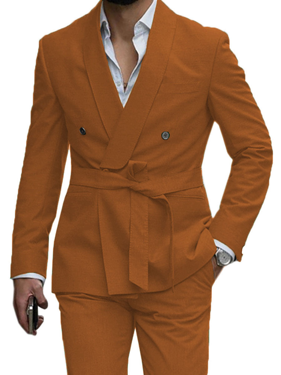 Costume Bureau Homme 2 Pièces en BRUN Élégance et Confort au Quotidien pour le Travail