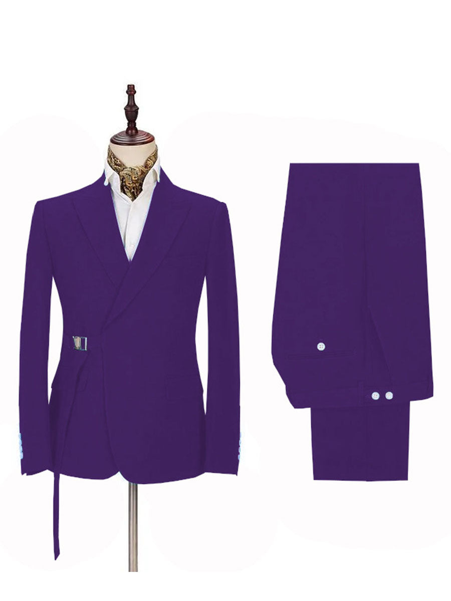 Costume Homme 2 Pièces en Raisin Succès International et à la Coupe Affinante