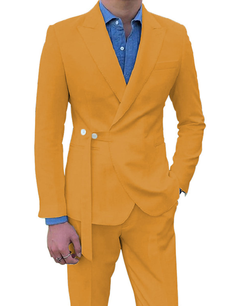 Costume Homme 2 Pièces SOUCI Haut de Gamme Coupe Slim et Élégance pour Cérémonies