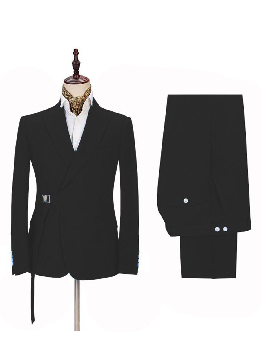 Costume Homme 2 Pièces en Noir Succès International et à la Coupe Affinante