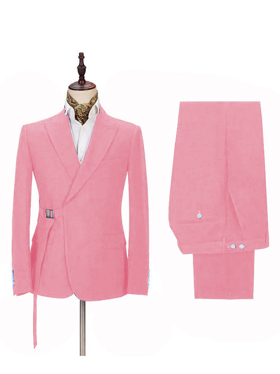 Costume Homme 2 Pièces en ROSE Succès International et à la Coupe Affinante