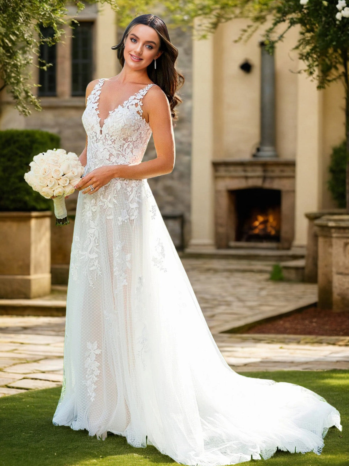 Mariee Trapeze Robe De Mariee Taille 48 Robes De Mariée En