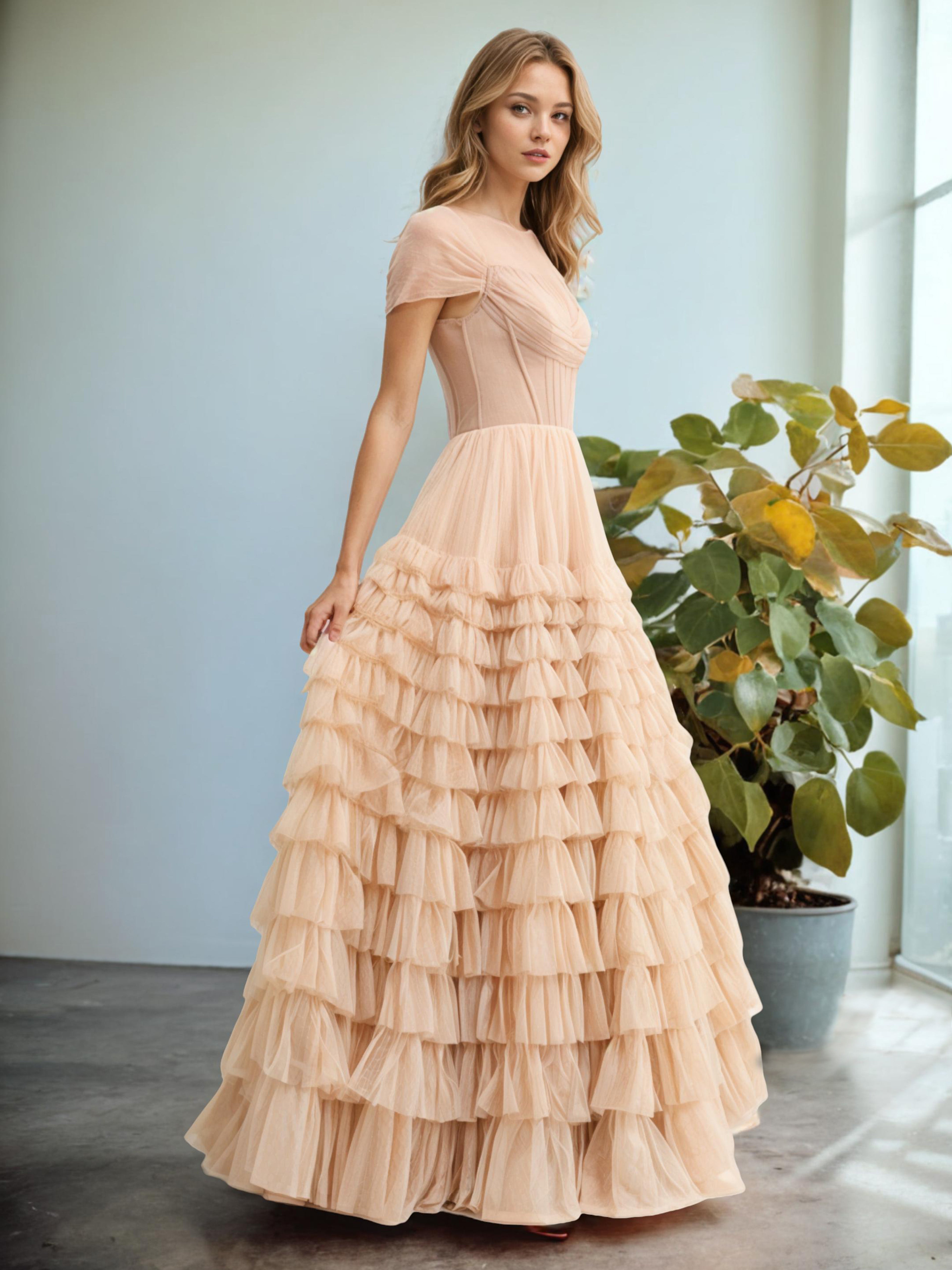 Princesse Cache Cœur Robe Portefeuille Robe de Mariée