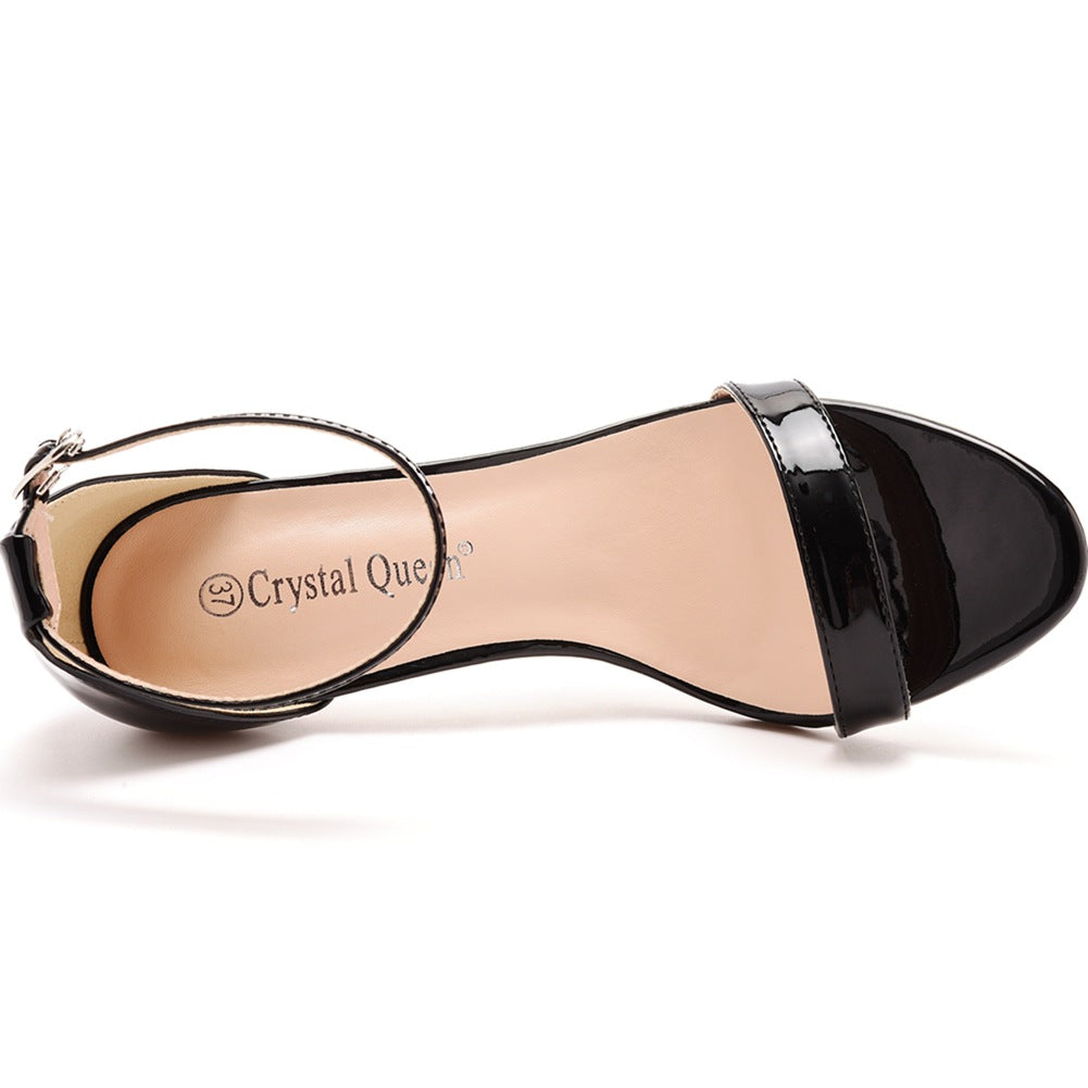 Chaussures Talons à bride à la cheville grande tallle