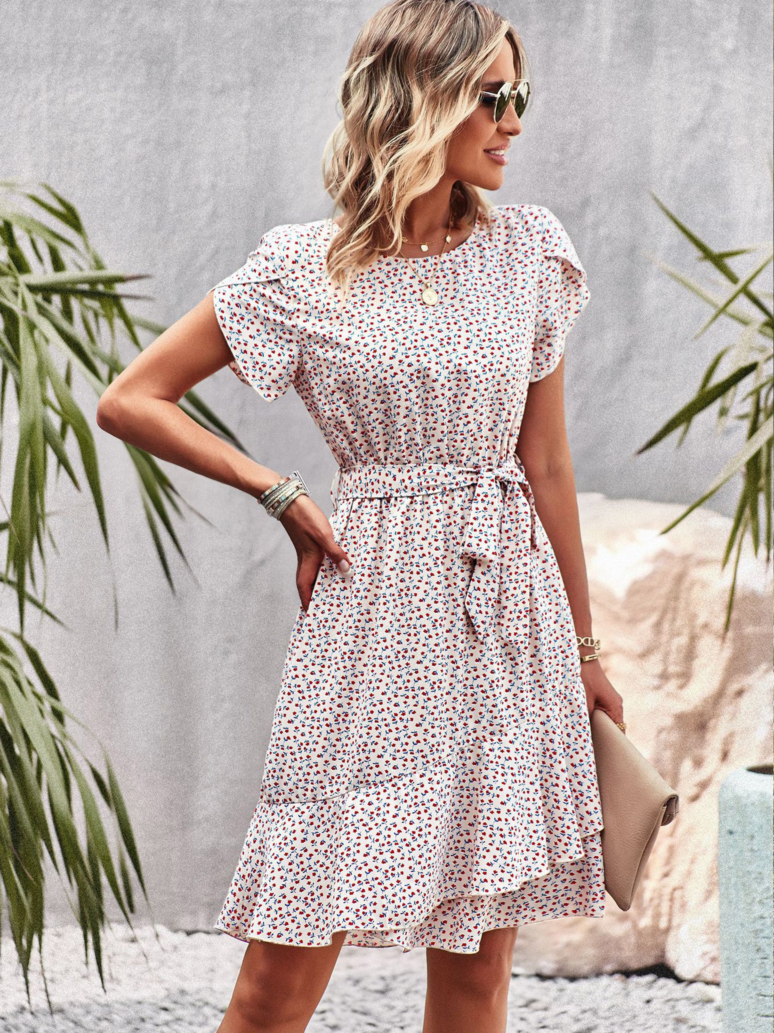 DRESSTELLS Robe Cocktail ariage Vintage Robe Casual Fee Robe baptêe DRESSTELLS Robe Cocktail ariage Vintage Robe Casual Fee Robe baptêe
