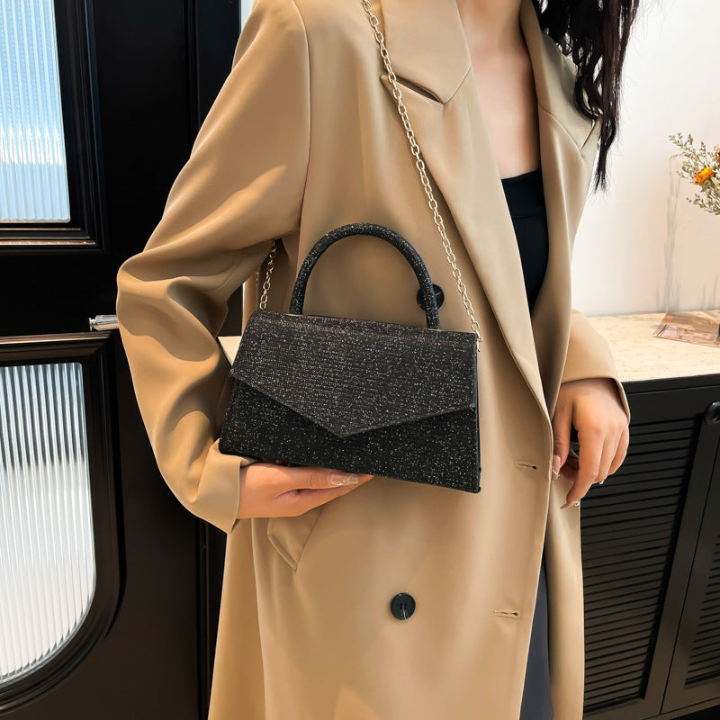 Sac de soirée élégant avec chaîne détachable Sac à bandoulière