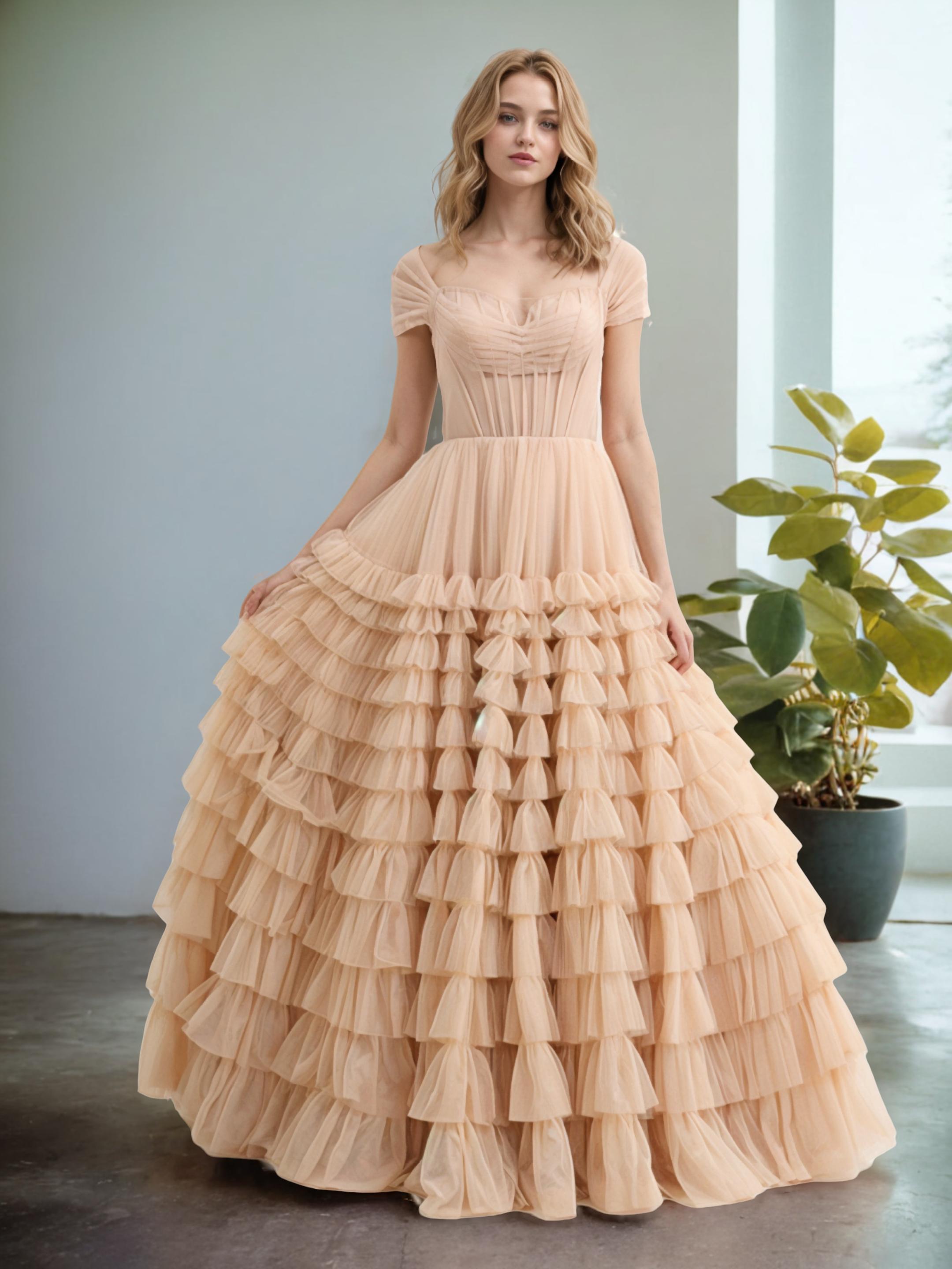 Princesse Cache Cœur Robe Portefeuille Robe de Mariée