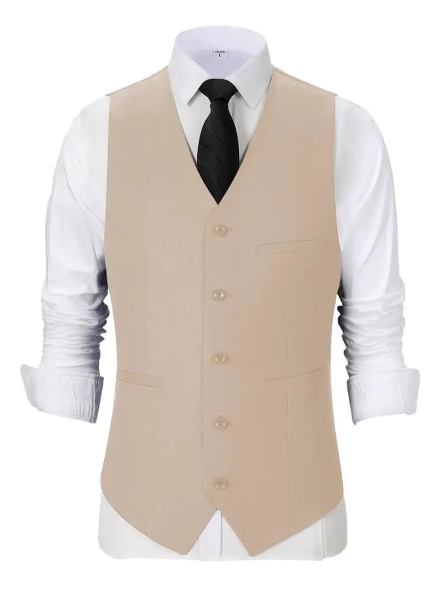 Gilet Élégant en IVOIRE pour Marié et Témoins Coupe Slim et Style Polyvalent