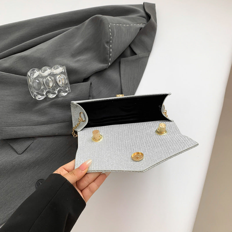 Sac de soirée élégant avec chaîne détachable Sac à bandoulière