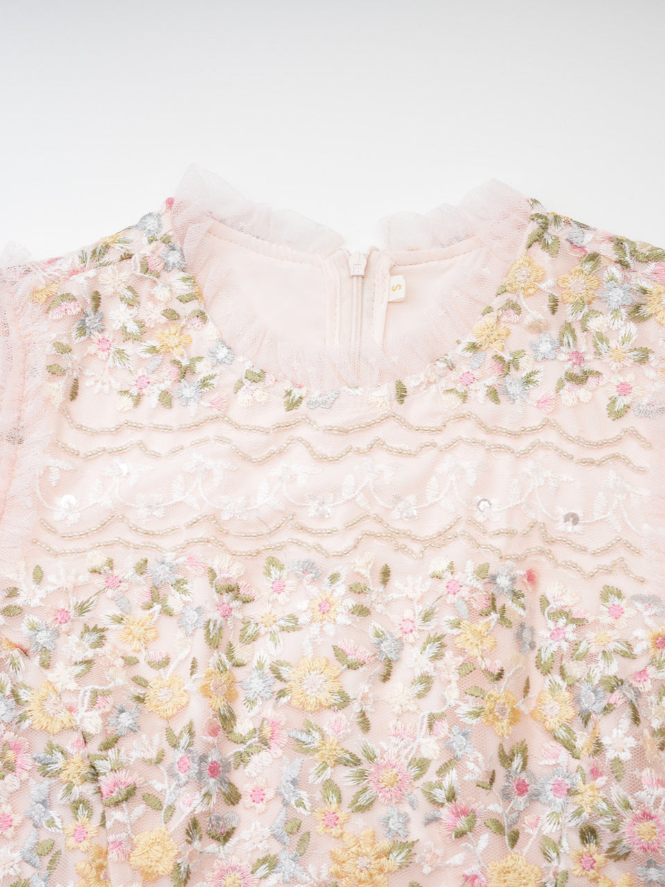 Robe Trapèze Col Rond Manches Longues Robe de Soirée