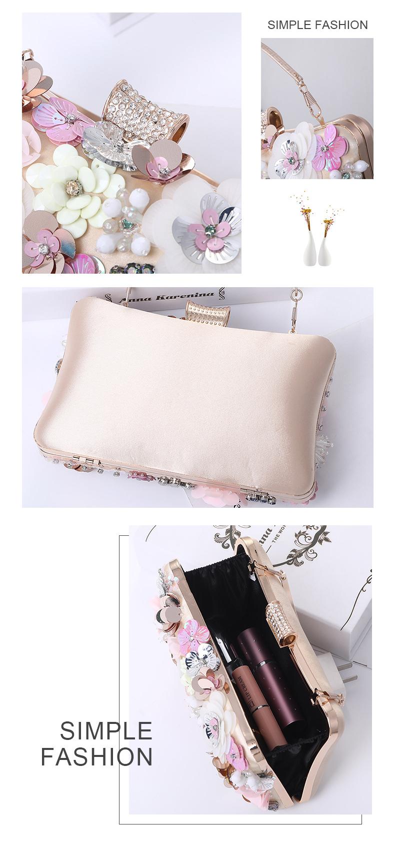 Floral Paillette Sac de soirée