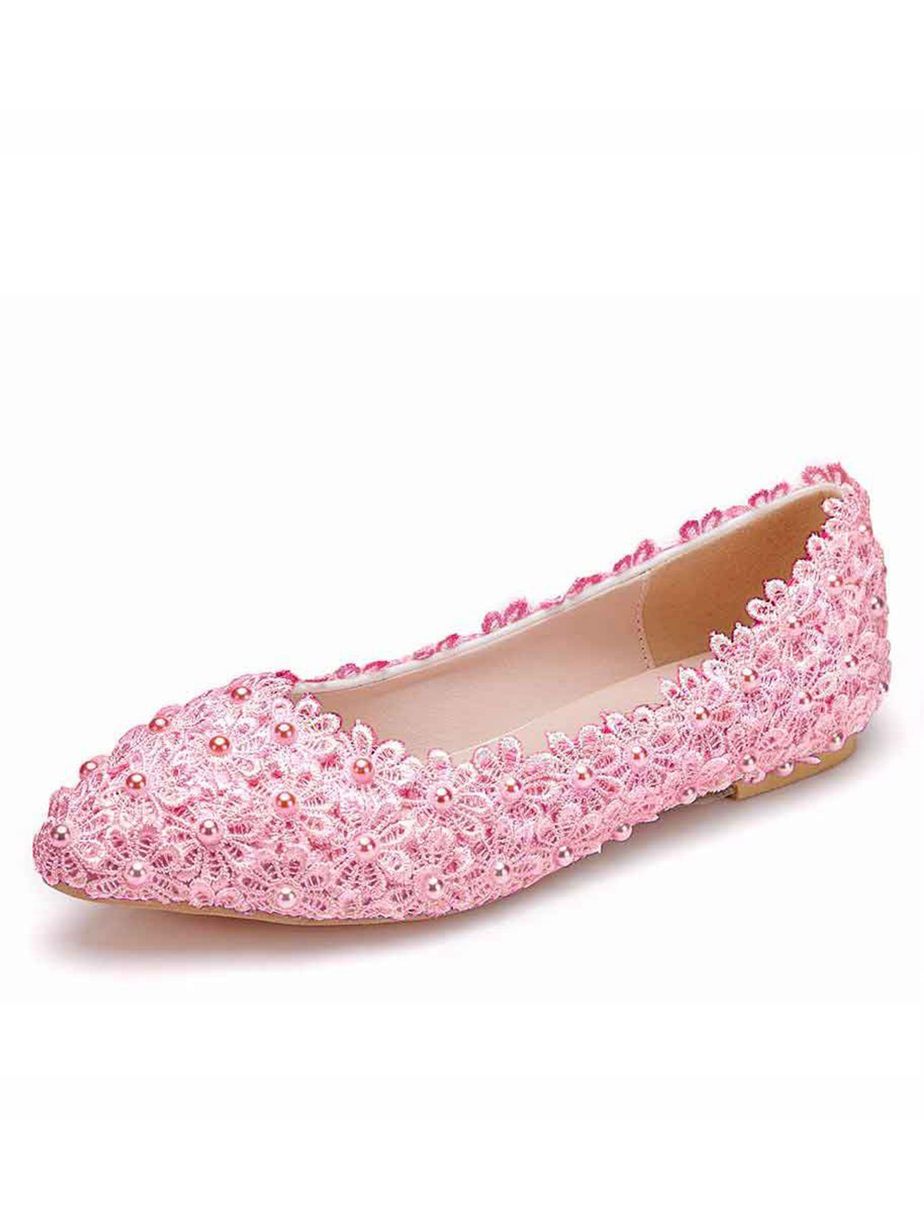 Chaussures de Mariage Chaussures de Mariée Plates à Dentelle