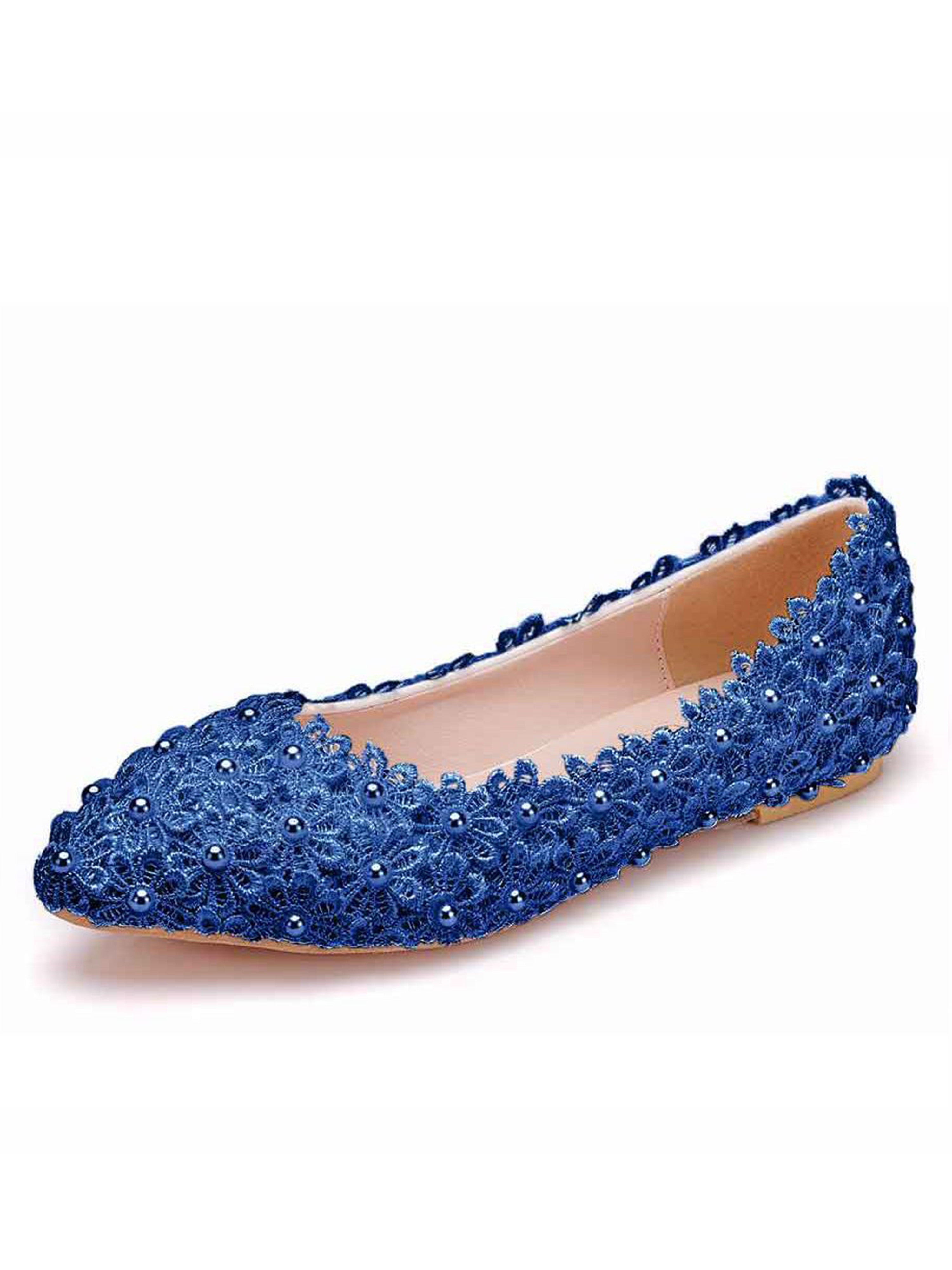 Chaussures de Mariage Chaussures de Mariée Plates à Dentelle