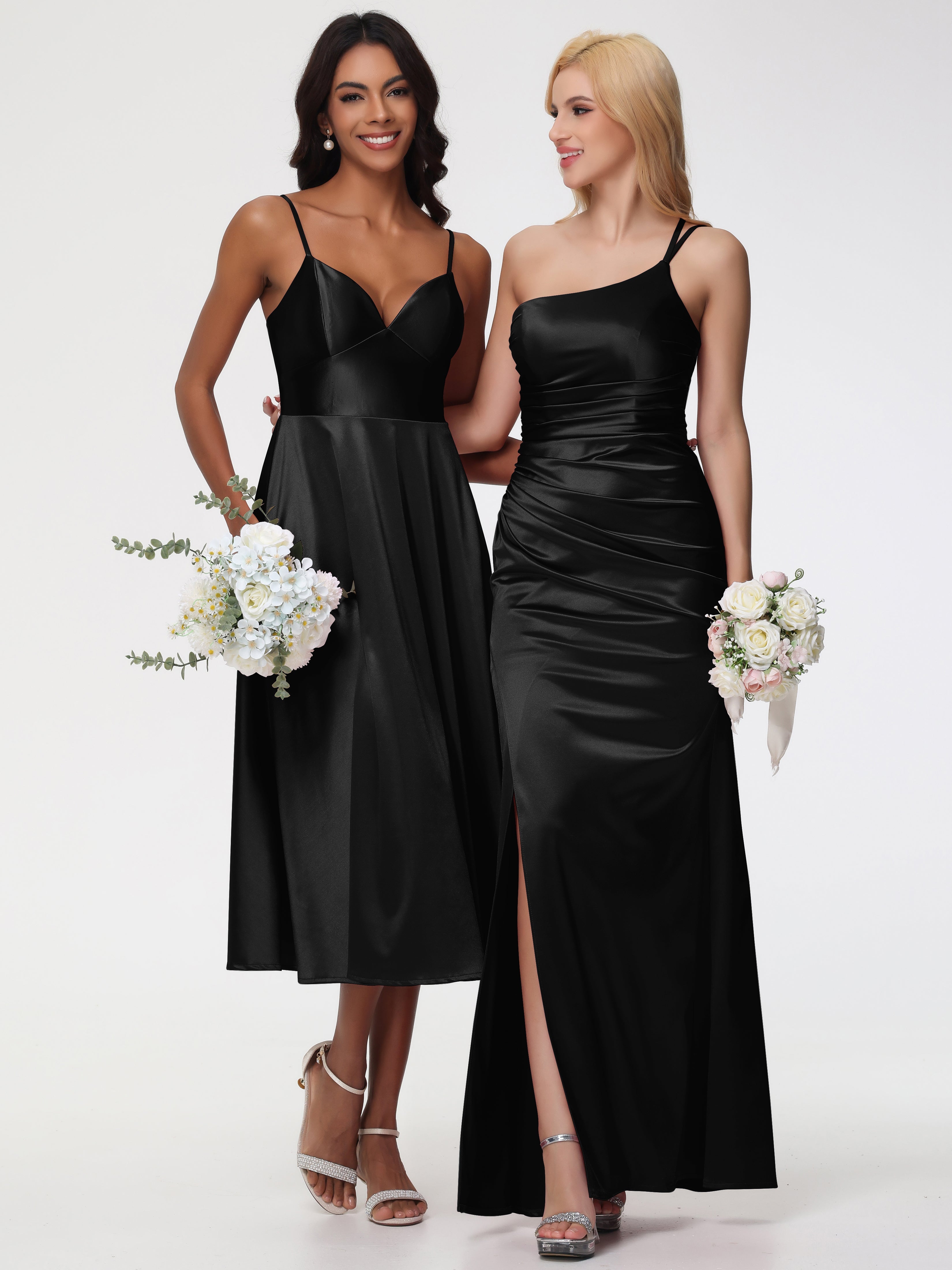 Robes De Demoiselle D'Honneur Noires Robe Demoiselle D Honneur Avec Décolleté En V