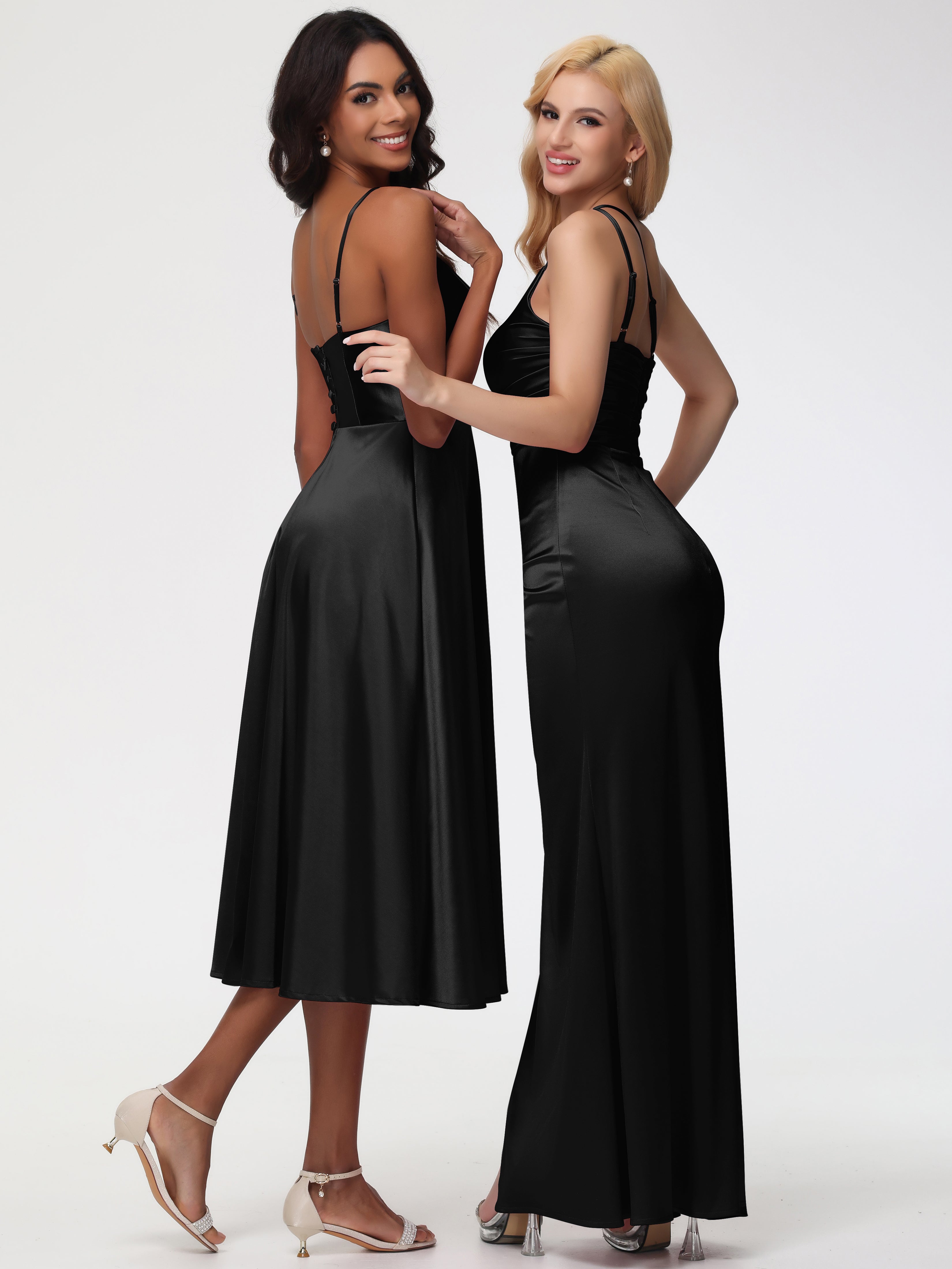 Robes De Demoiselle D'Honneur Noires Robe Demoiselle D Honneur Avec Décolleté En V