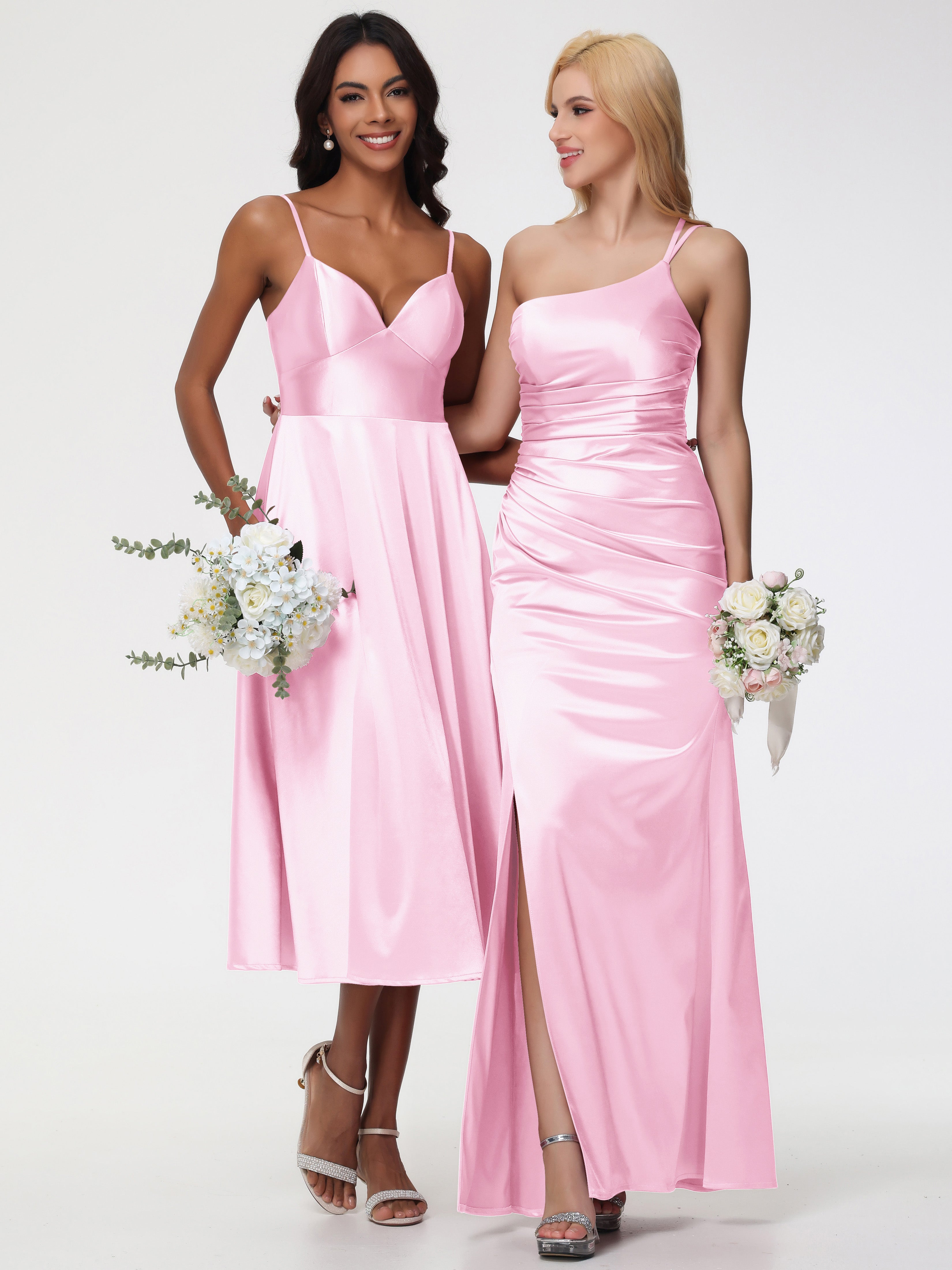 Robe Rose Pale Demoiselle D Honneur Robe Demoiselle D Honneur Avec Décolleté En V