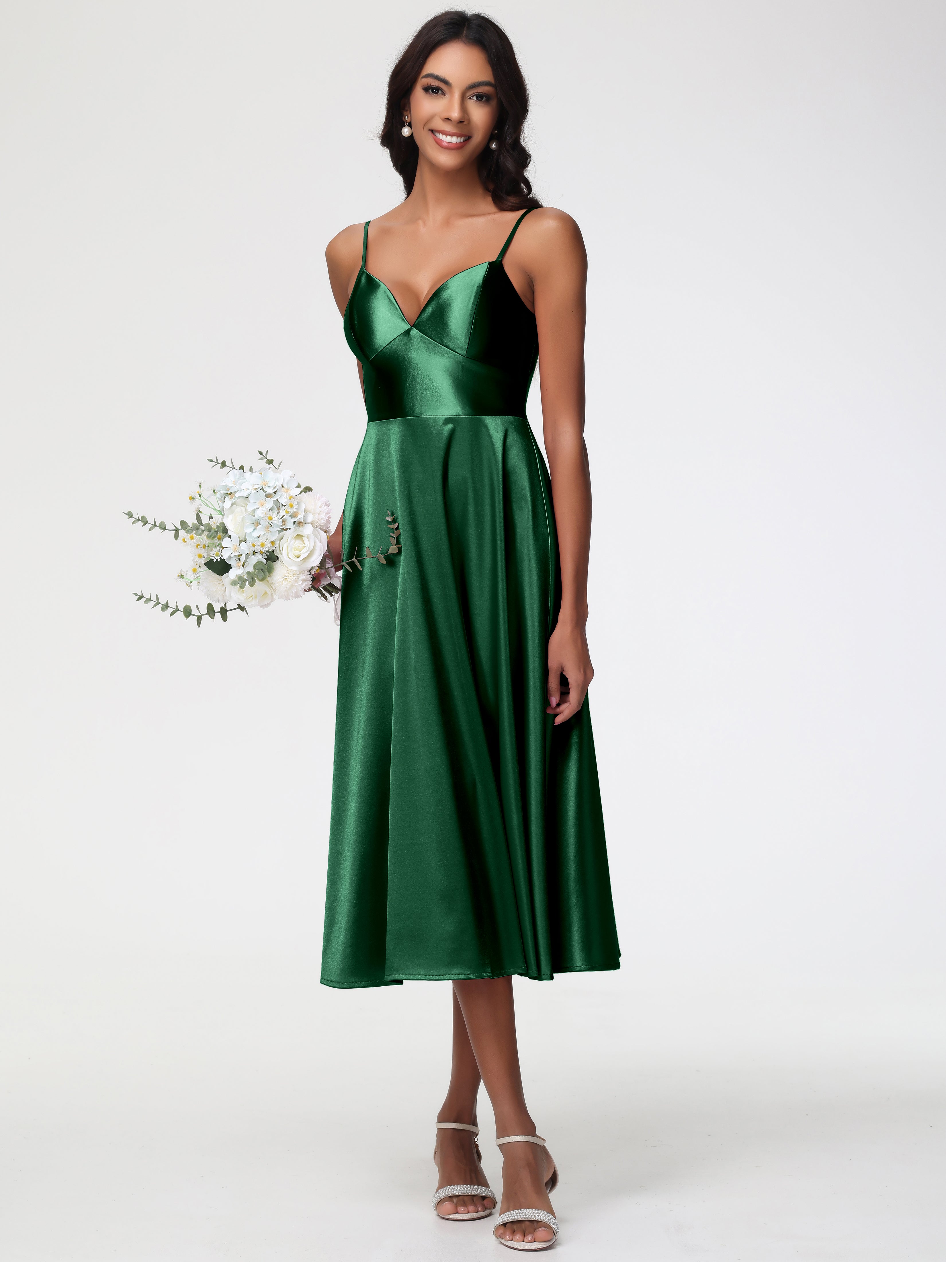 Robe Demoiselle D Honneur Vert Fonce Robe Demoiselle D Honneur Avec Décolleté En V