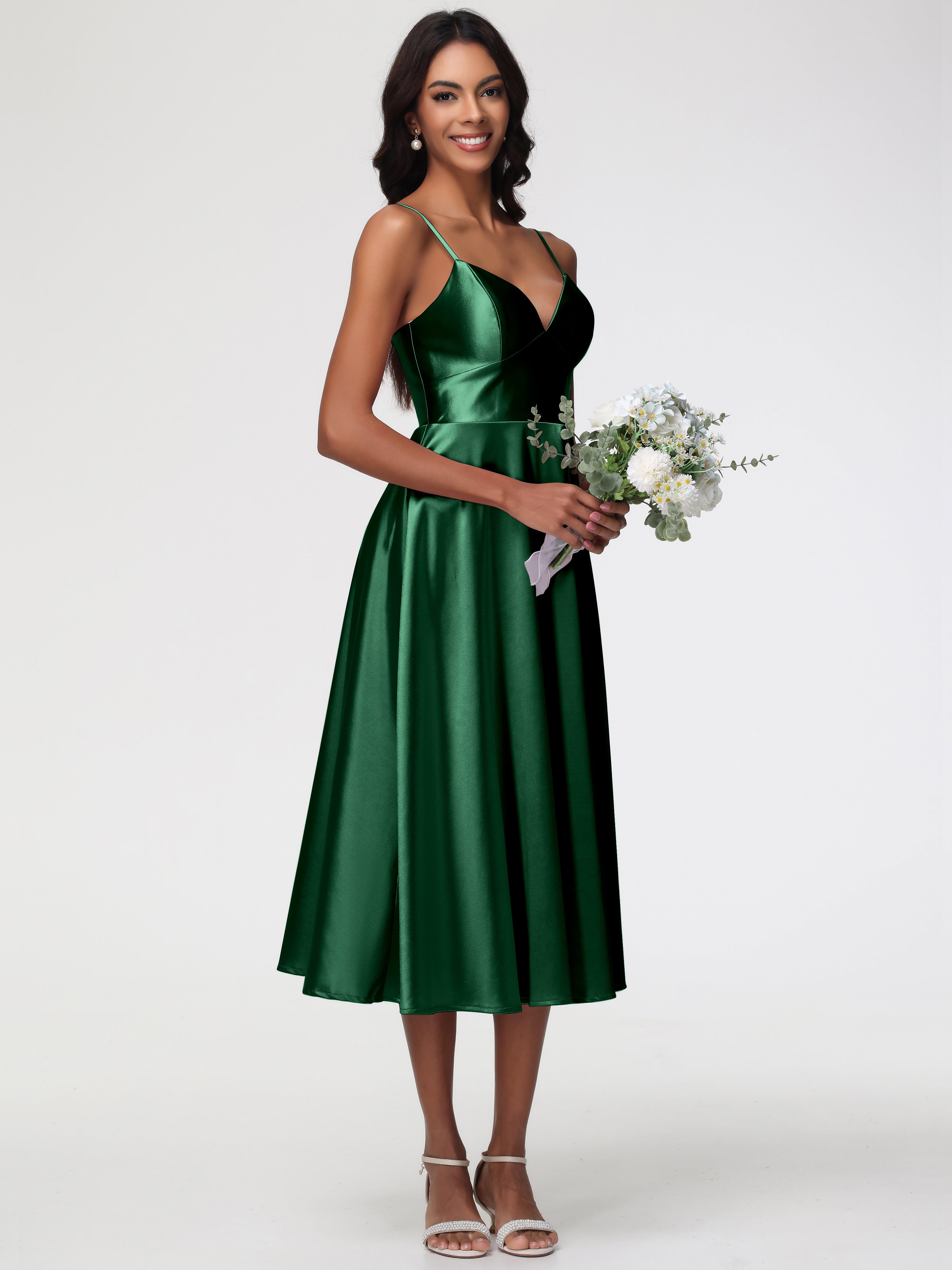 Robe Demoiselle D Honneur Vert Fonce Robe Demoiselle D Honneur Avec Décolleté En V