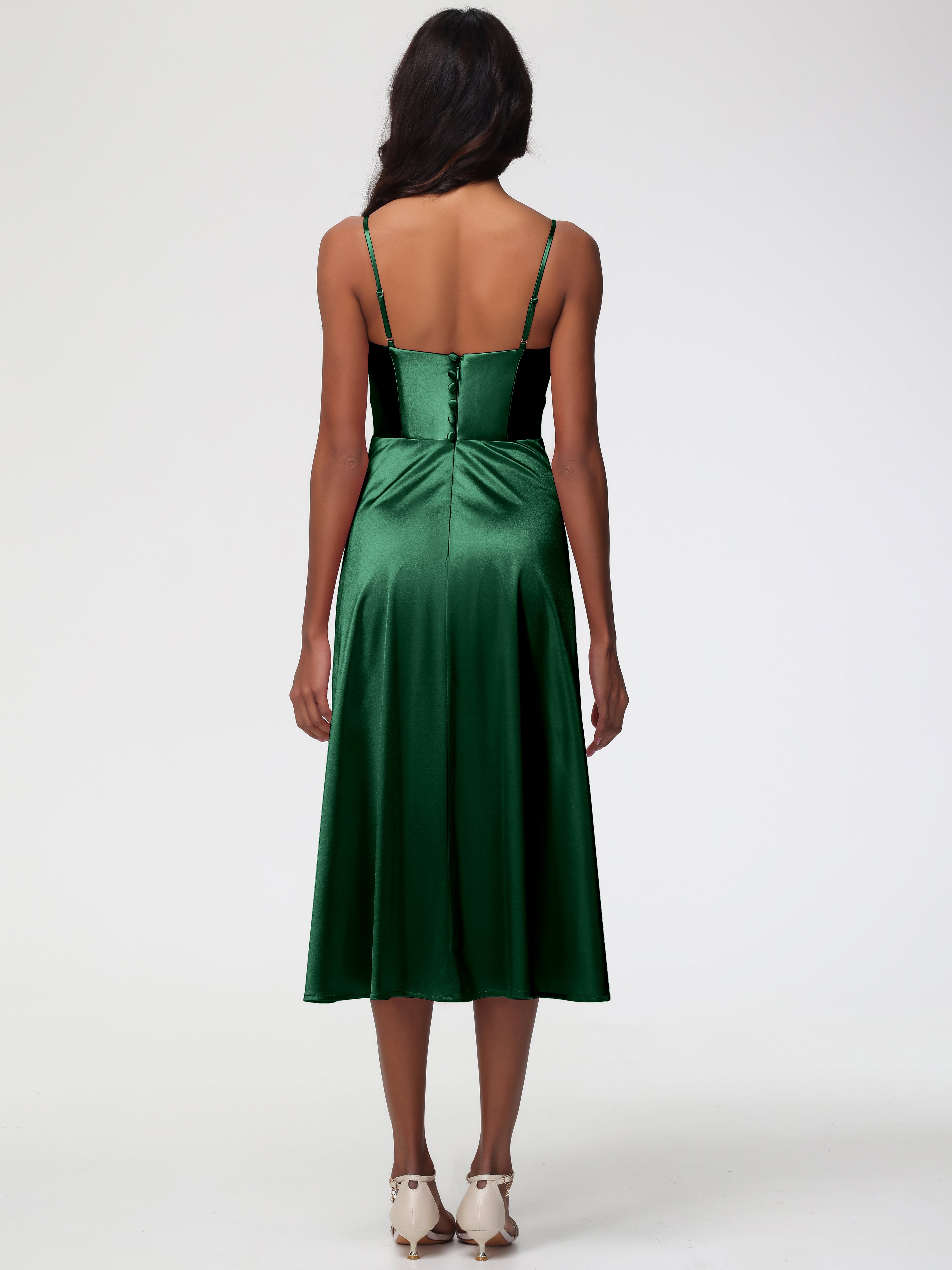 Robe Demoiselle D Honneur Vert Fonce Robe Demoiselle D Honneur Avec Décolleté En V