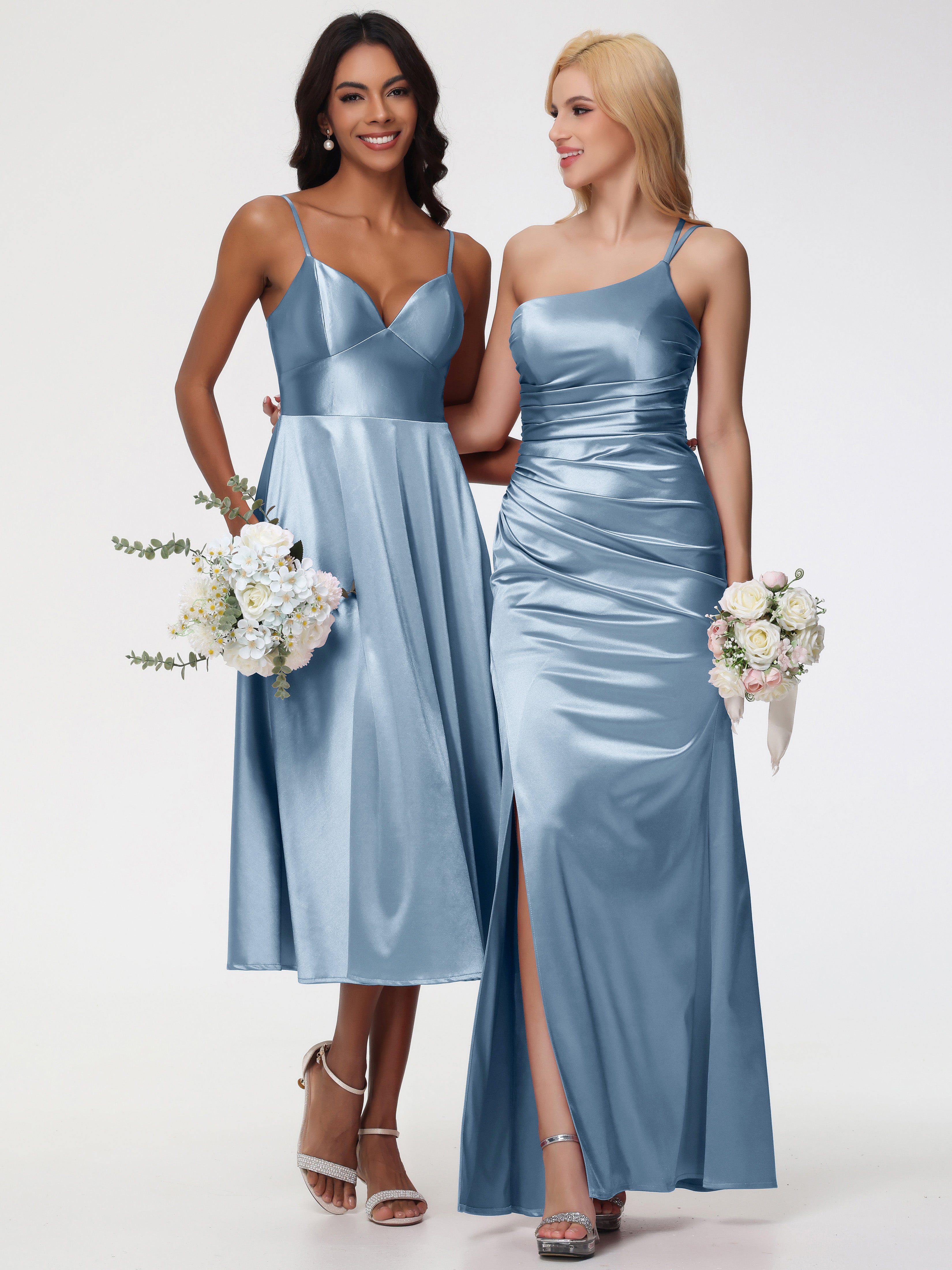 Robes De Demoiselle D'Honneur Bleu Poudre Robe Demoiselle D Honneur Avec Décolleté En V