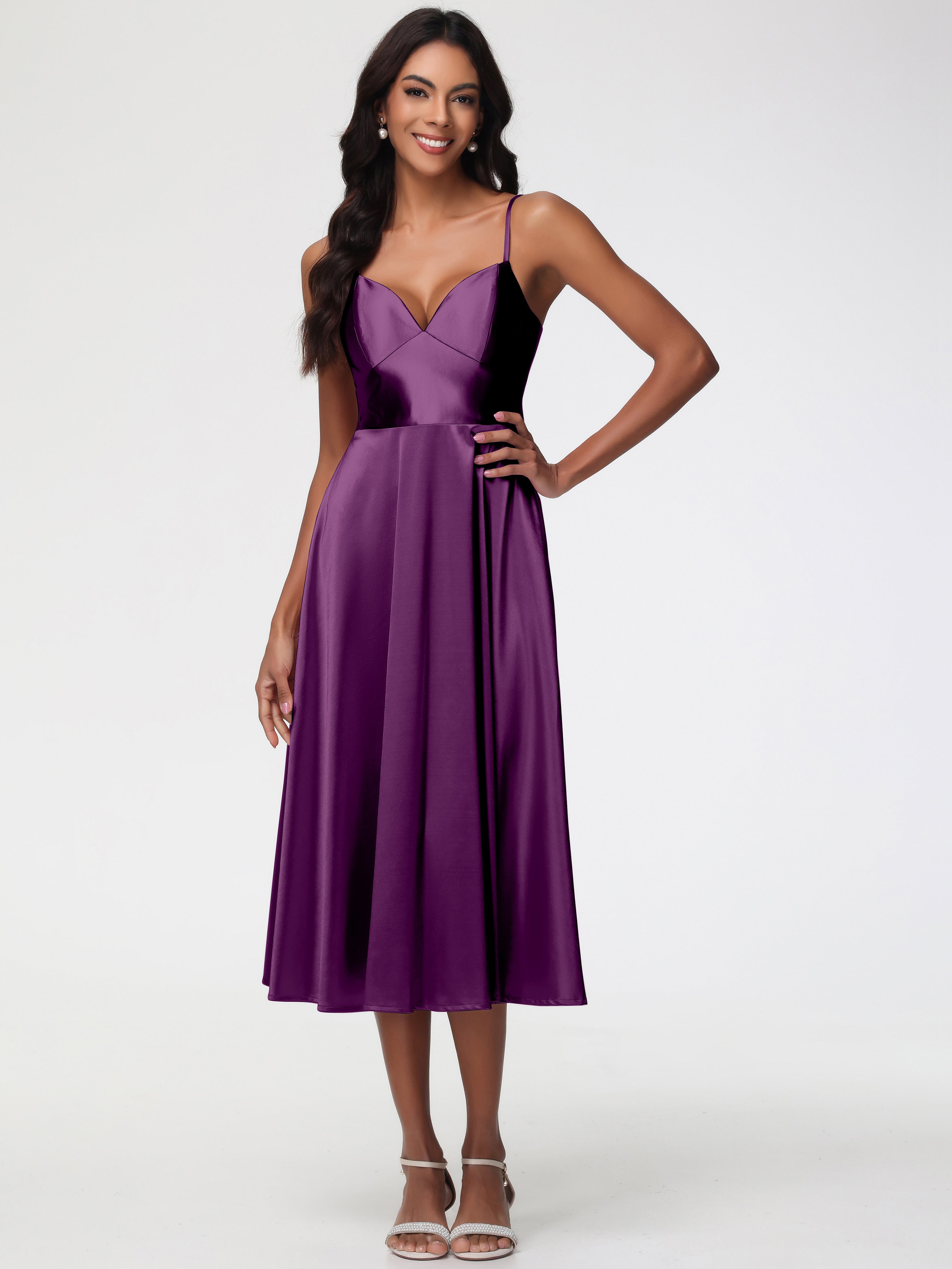 Robes De Demoiselle D'Honneur En Raisin Robe Demoiselle D Honneur Avec Décolleté En V