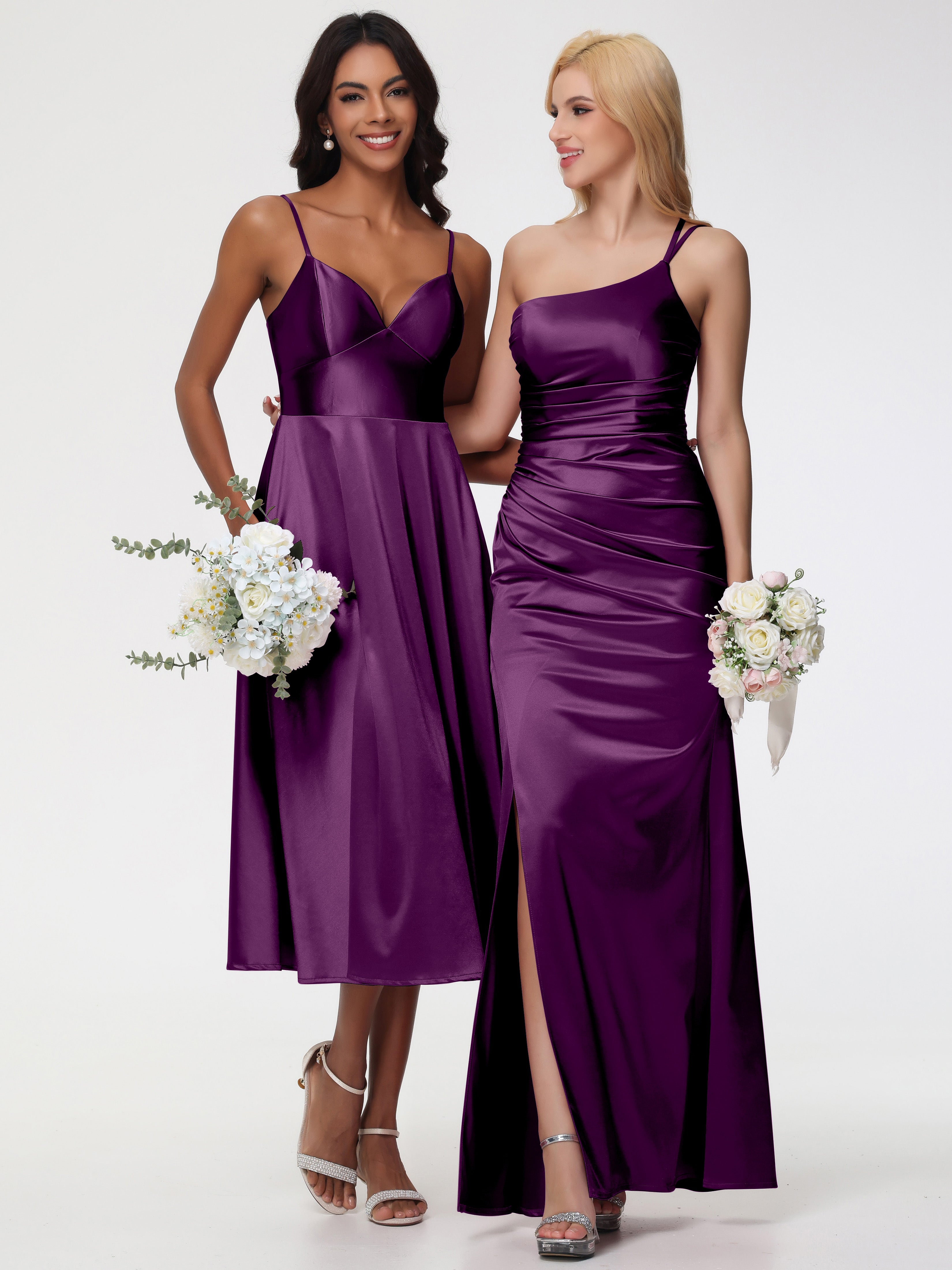 Robes De Demoiselle D'Honneur En Raisin Robe Demoiselle D Honneur Avec Décolleté En V