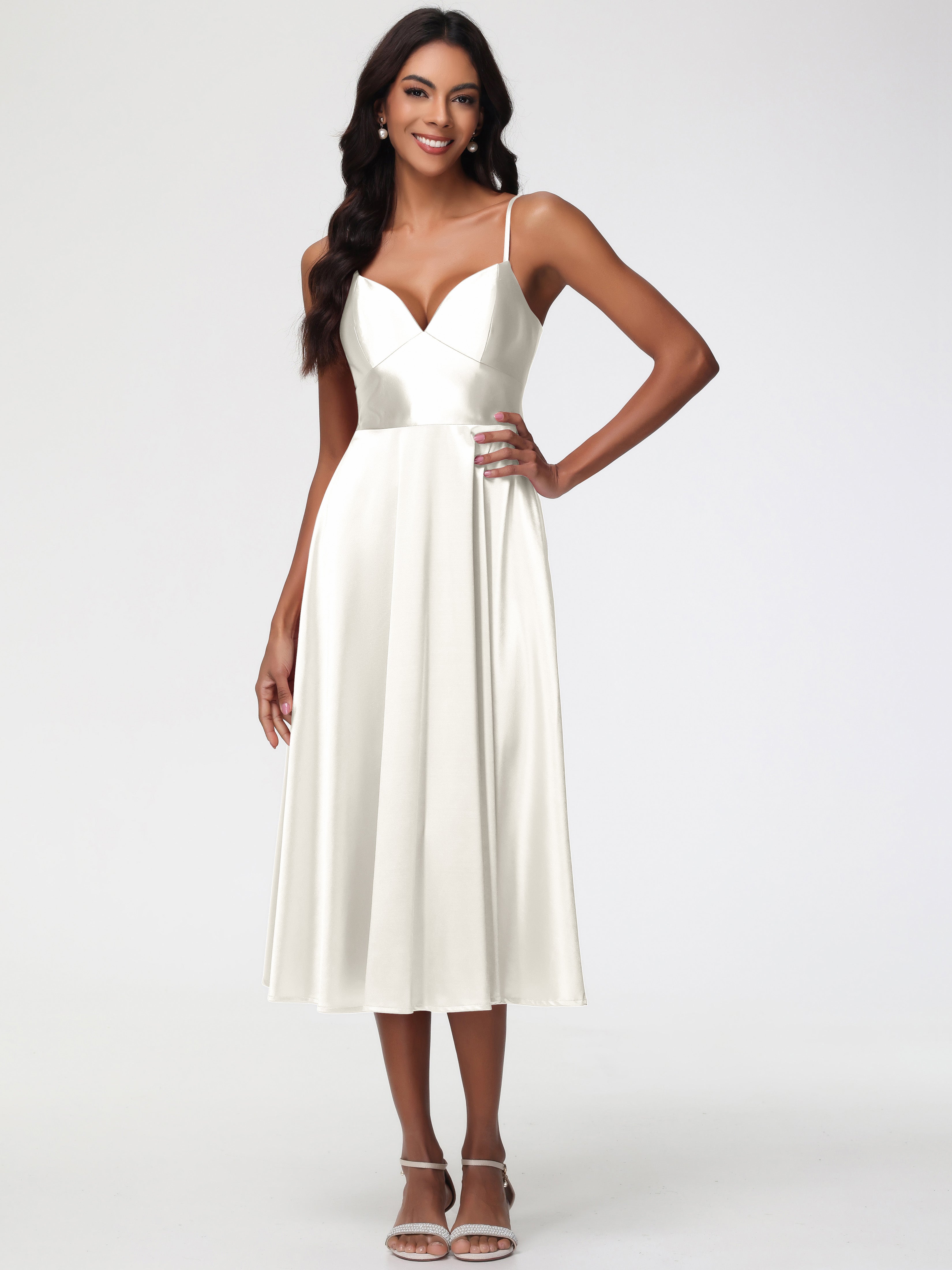 Robe Ivoire Demoiselle D Honneur Robe Demoiselle D Honneur Avec Décolleté En V