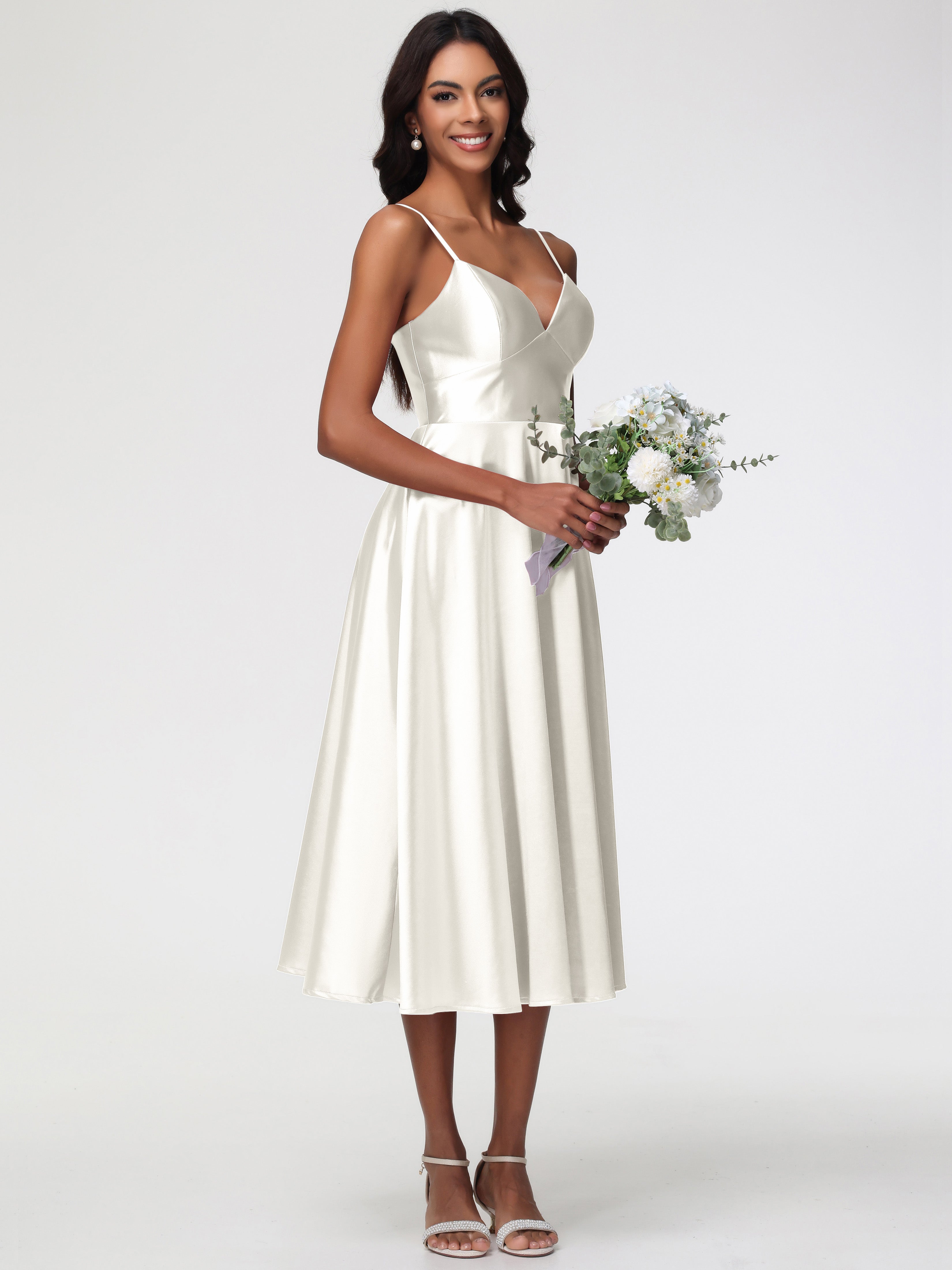 Robe Ivoire Demoiselle D Honneur Robe Demoiselle D Honneur Avec Décolleté En V