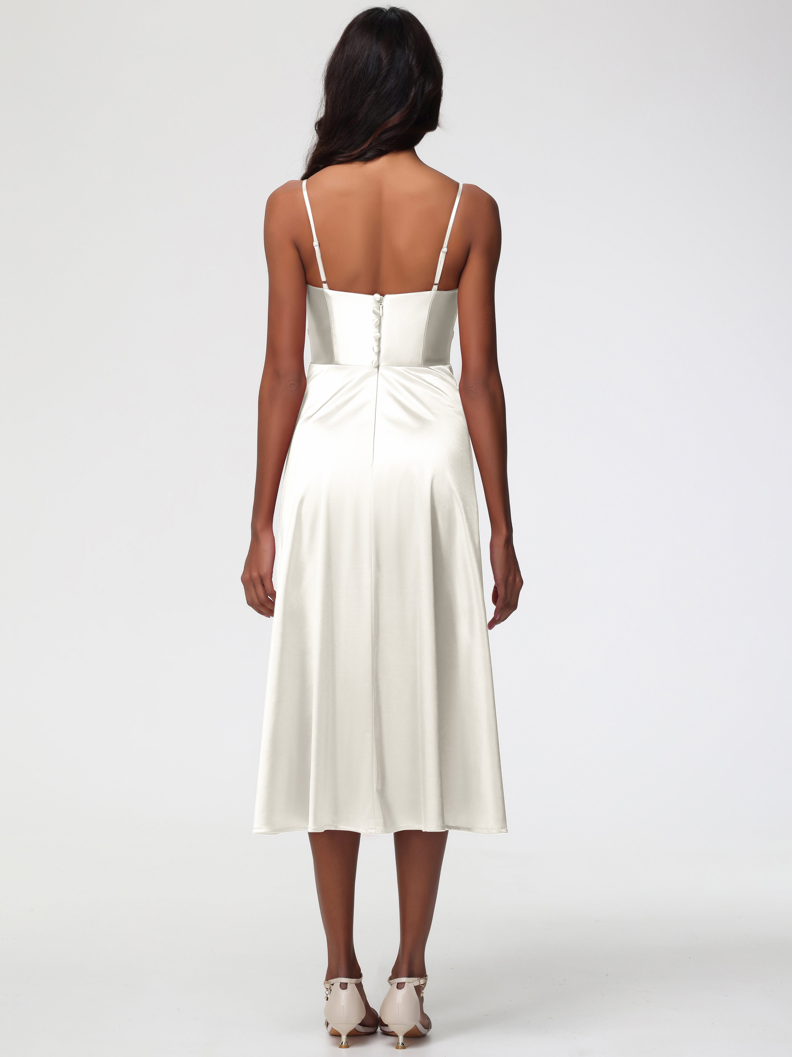 Robe Ivoire Demoiselle D Honneur Robe Demoiselle D Honneur Avec Décolleté En V