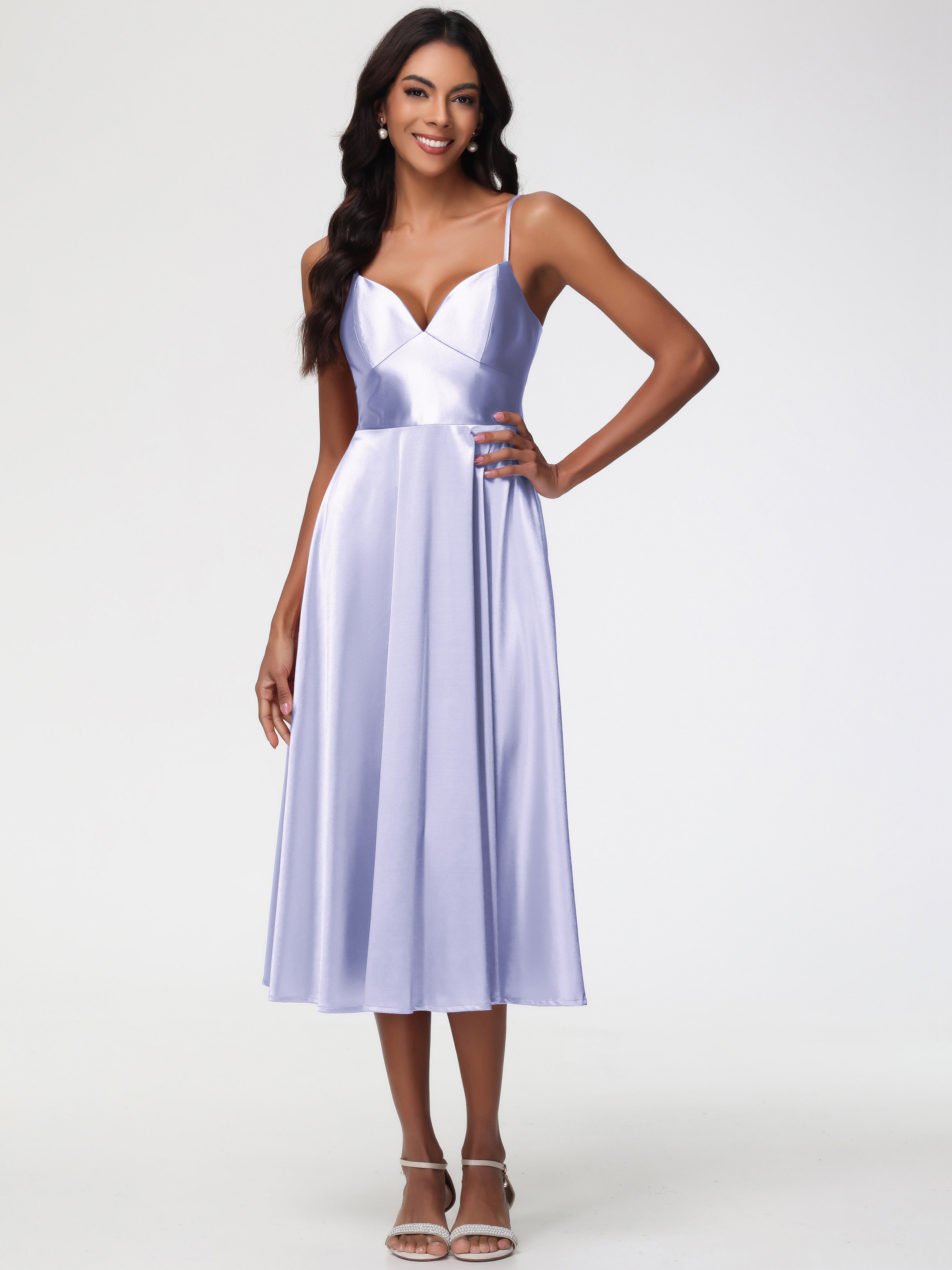 Robe Lavande Demoiselle D Honneur Robe Demoiselle D Honneur Avec Décolleté En V