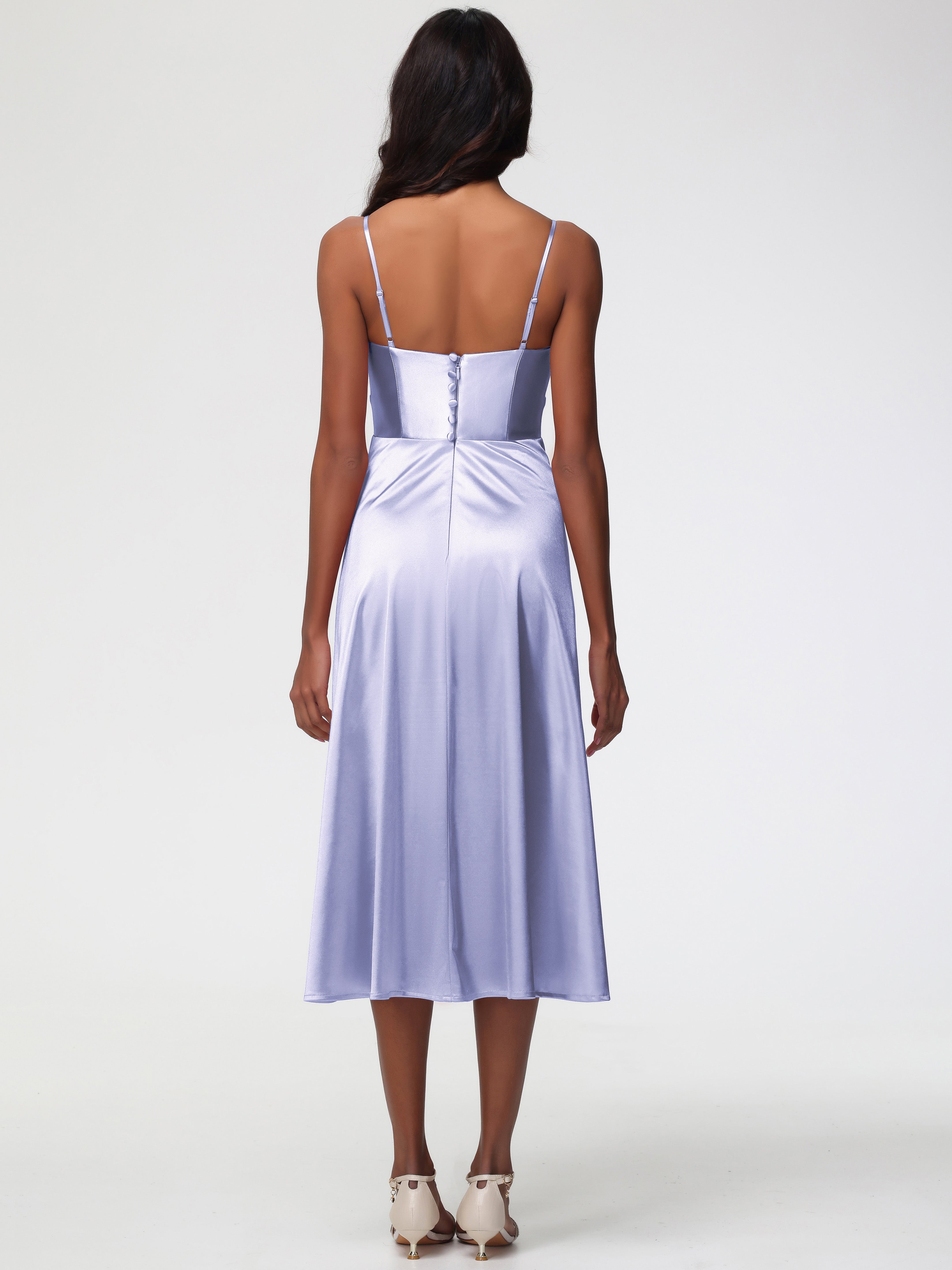 Robe Lavande Demoiselle D Honneur Robe Demoiselle D Honneur Avec Décolleté En V
