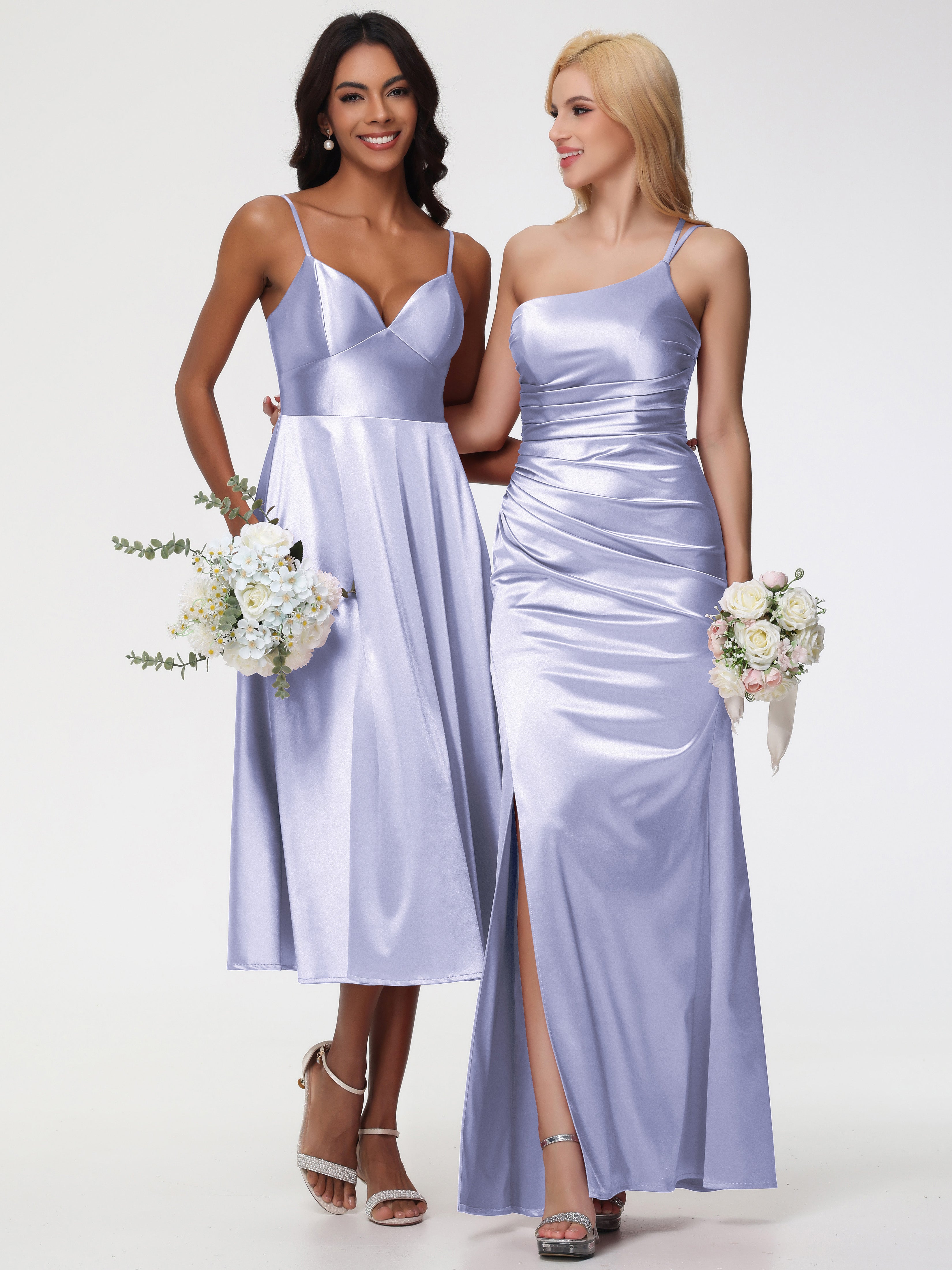 Robe Lavande Demoiselle D Honneur Robe Demoiselle D Honneur Avec Décolleté En V