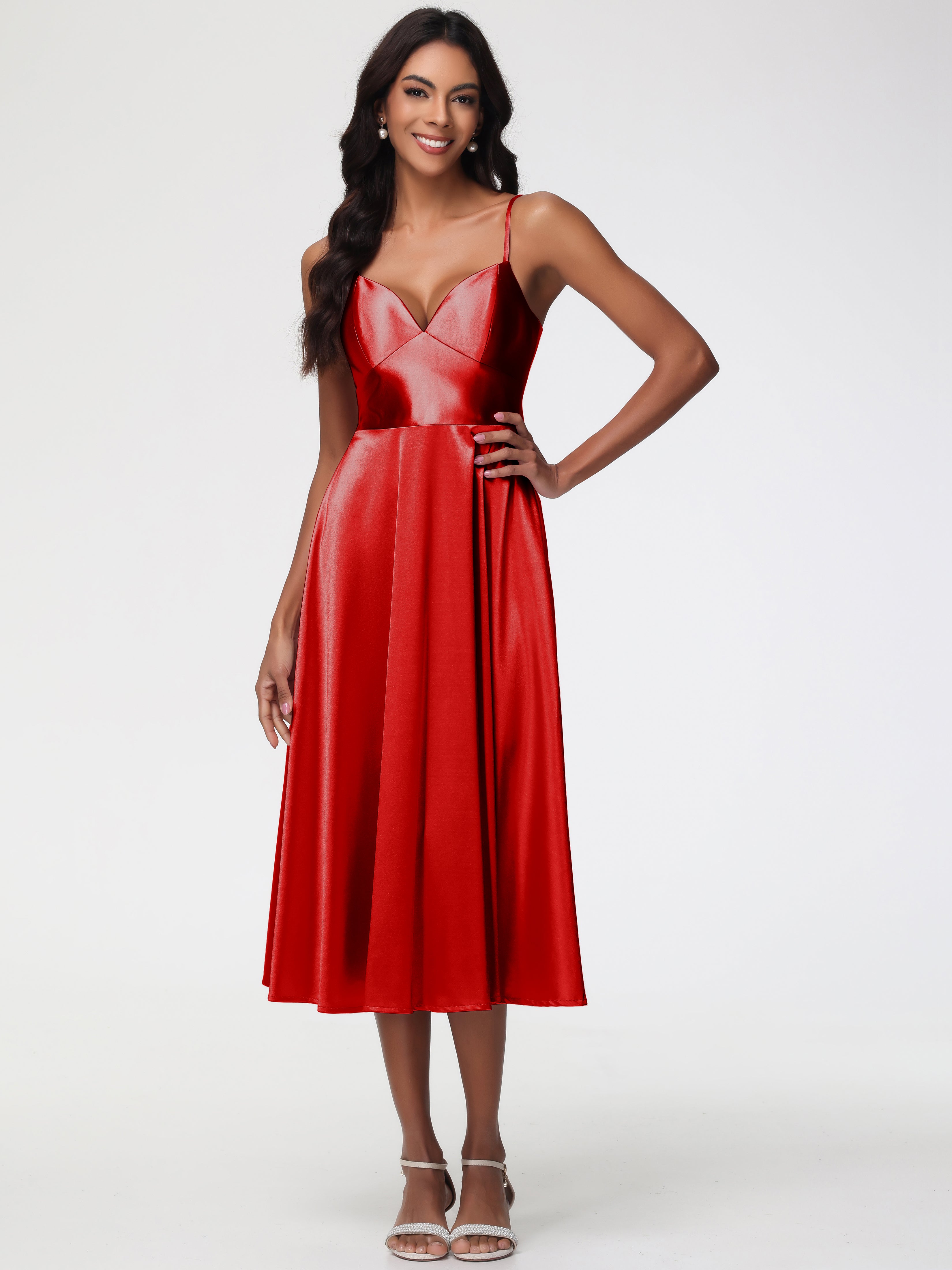 Robe Rouge Demoiselle D Honneur Robe Demoiselle D Honneur Avec Décolleté En V