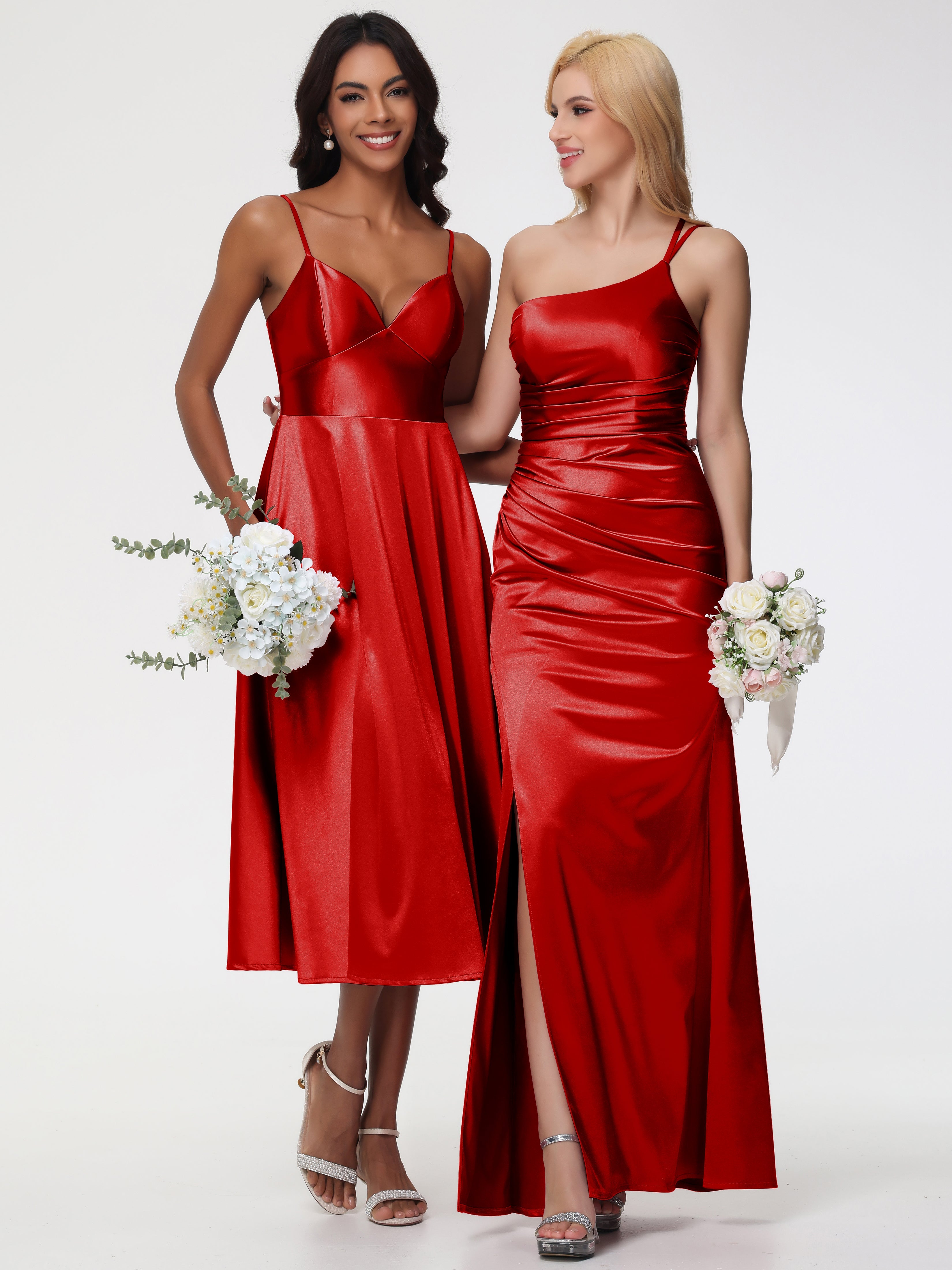 Robe Rouge Demoiselle D Honneur Robe Demoiselle D Honneur Avec Décolleté En V