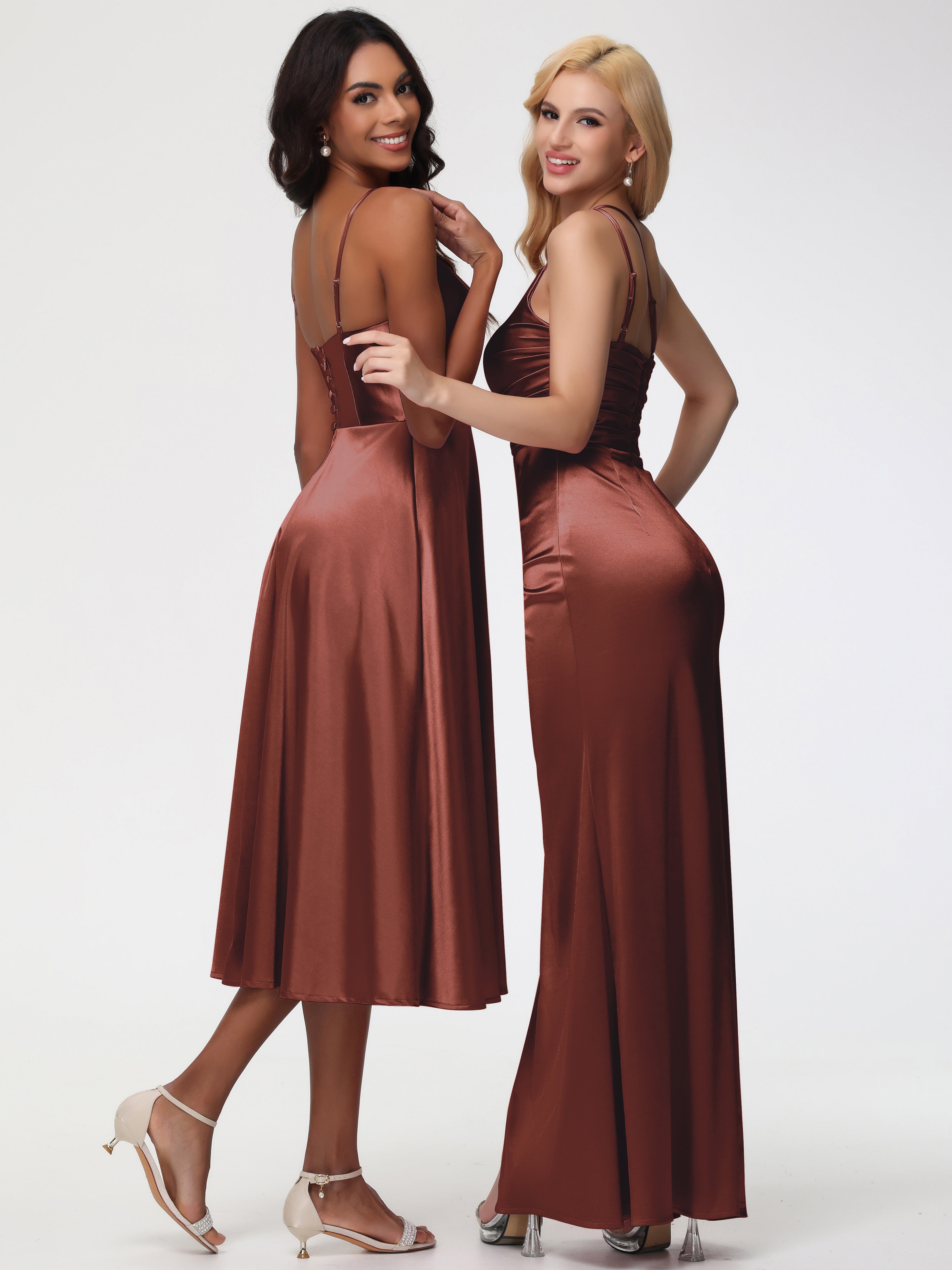 Robe Demoiselle D Honneur Terracotta Robe Demoiselle D Honneur Avec Décolleté En V