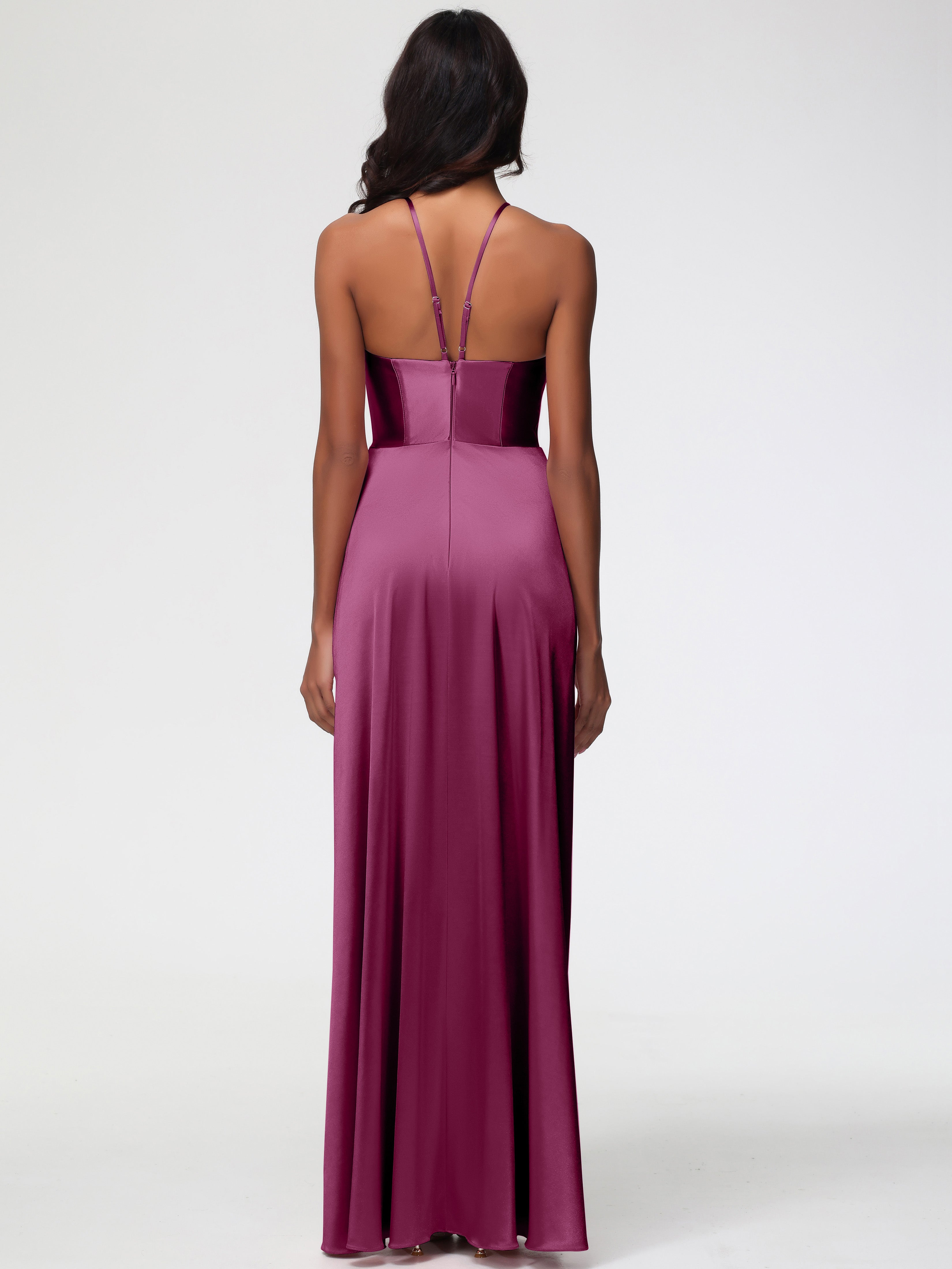 Robes De Demoiselle D'Honneur Mure Robe Asymétrique Demoiselle D Honneur Avec Décolleté En V