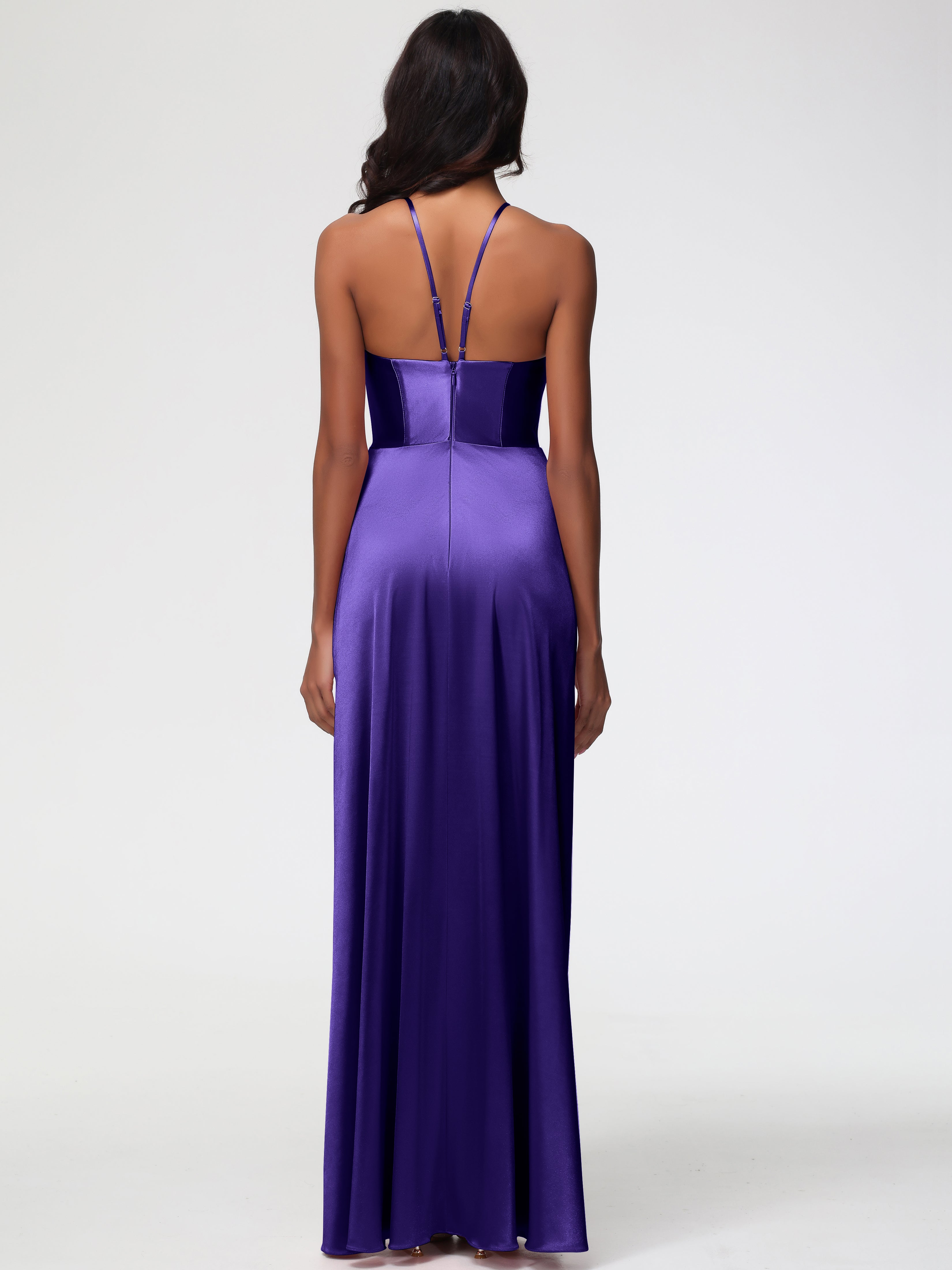 Robes De Demoiselle D'Honneur En Régence Robe Asymétrique Demoiselle D Honneur Avec Décolleté En V