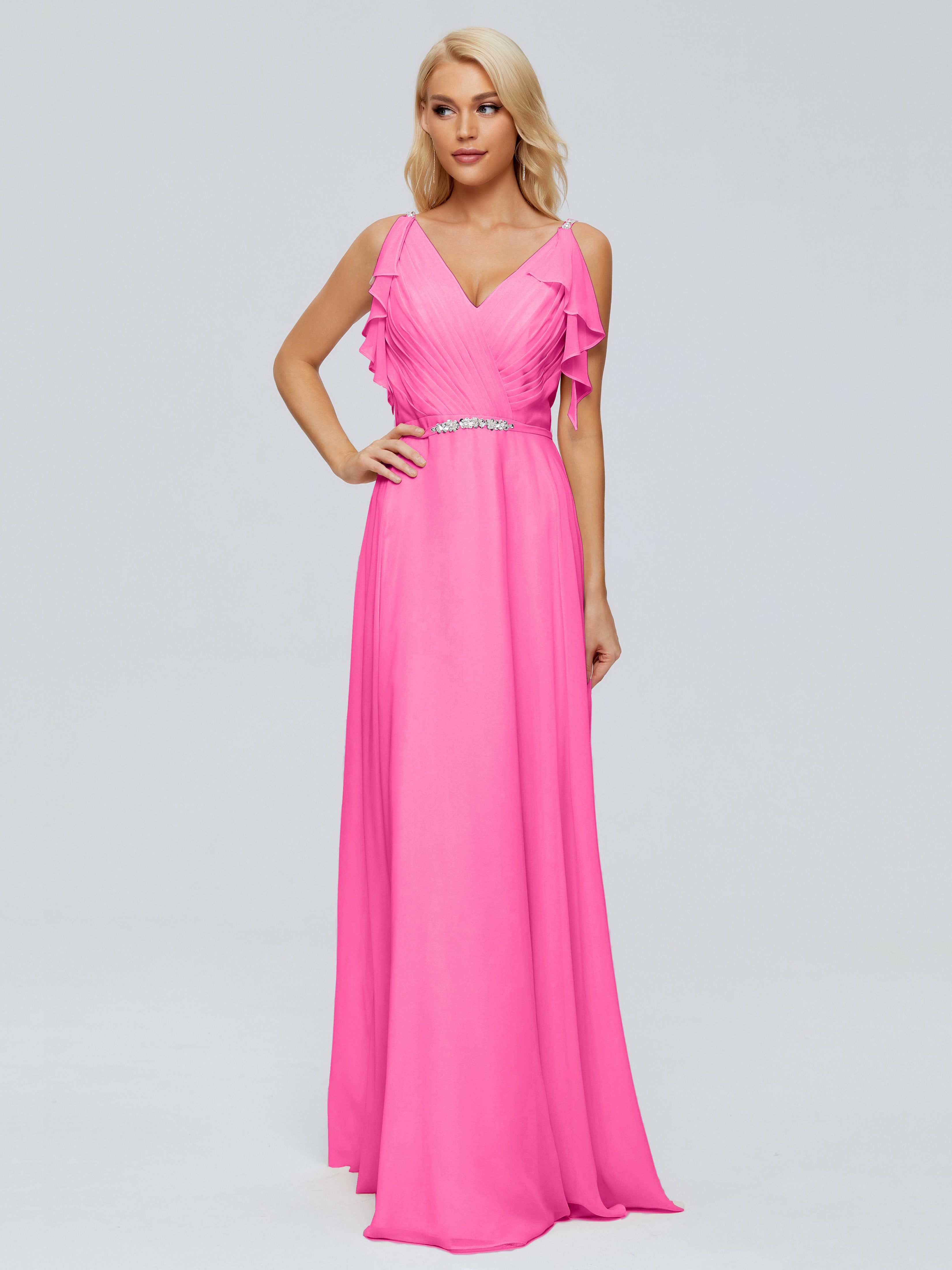 Robe Demoiselle D Honneur Azalée A-ligne Dos En V Robes Demoiselle D'Honneur
