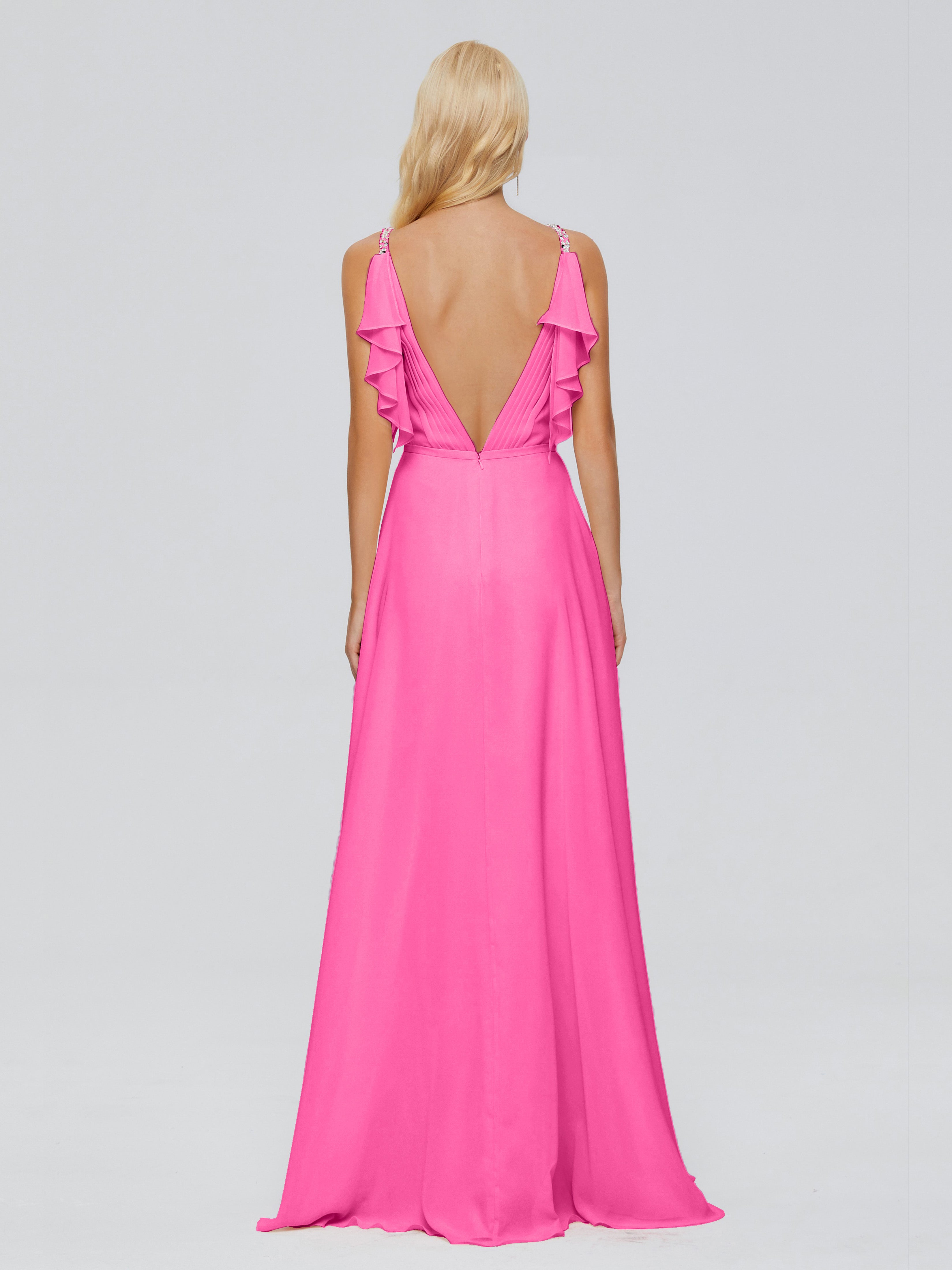 Robe Demoiselle D Honneur Azalée A-ligne Dos En V Robes Demoiselle D'Honneur