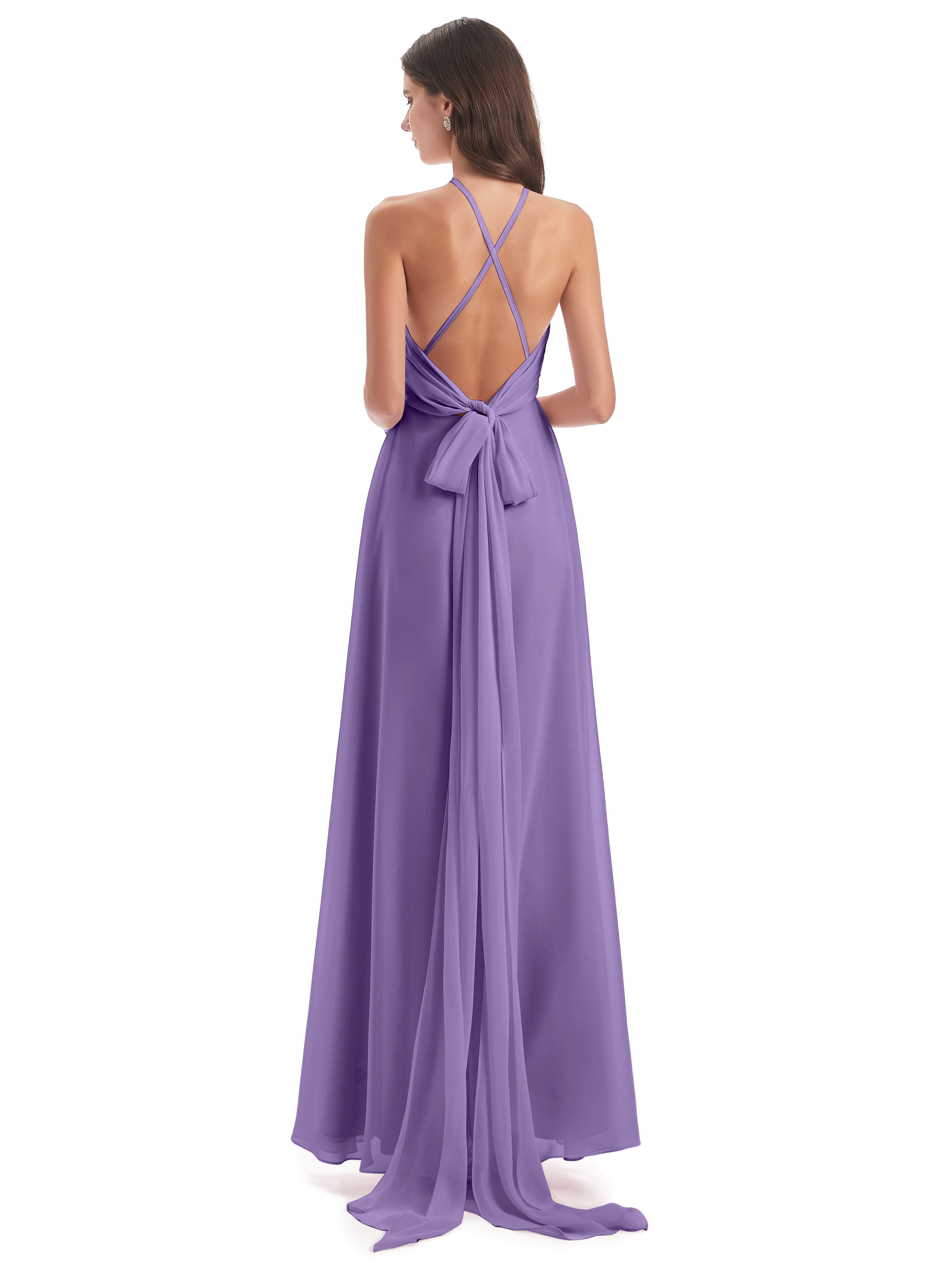 Robes De Demoiselle D'Honneur Tahiti Dos Nu Licou Fendue Robes Demoiselle D'Honneur