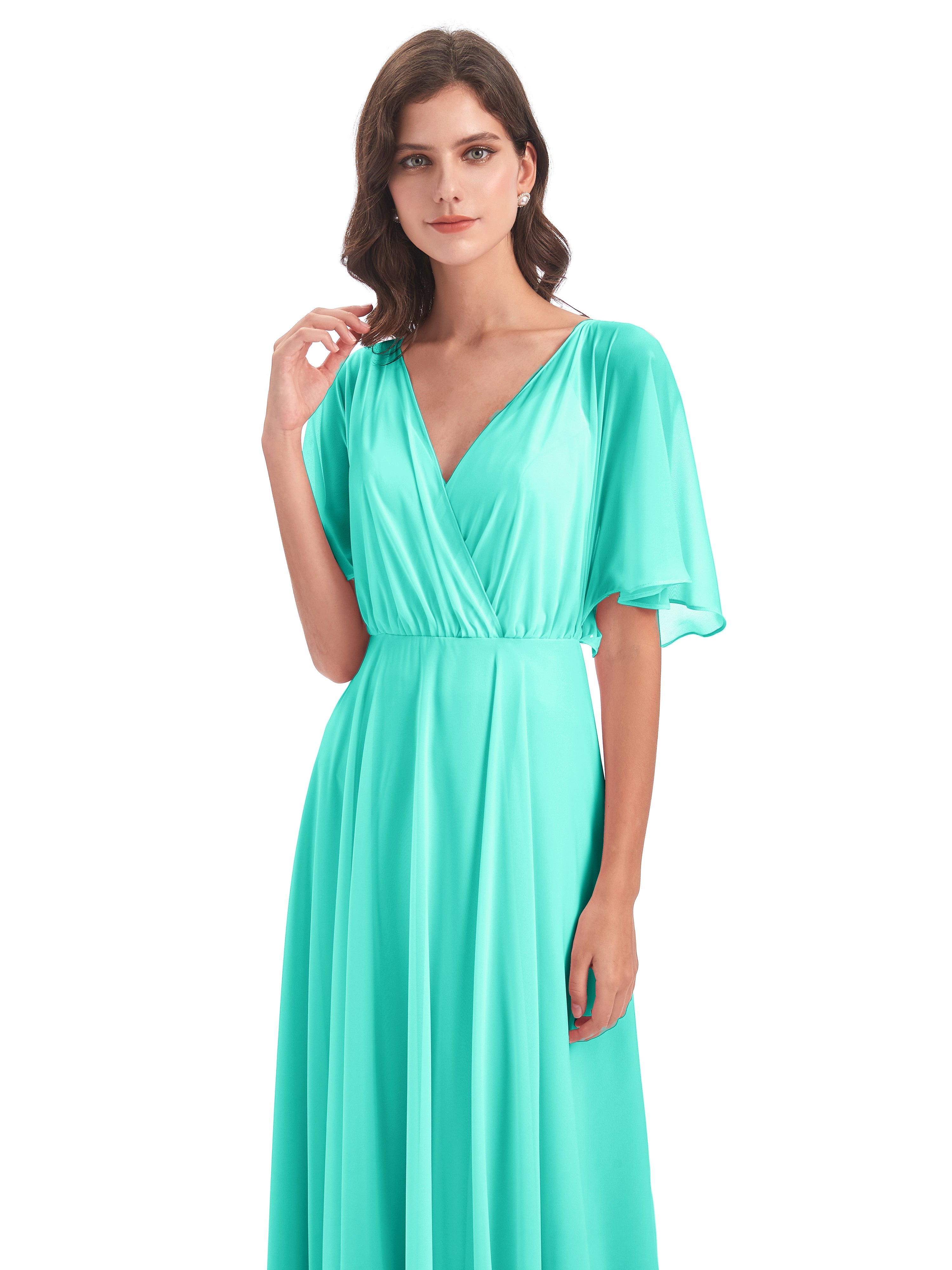 Robes De Demoiselle D'Honneur Spa Trapèze Dos En V Robes Demoiselle D'Honneur