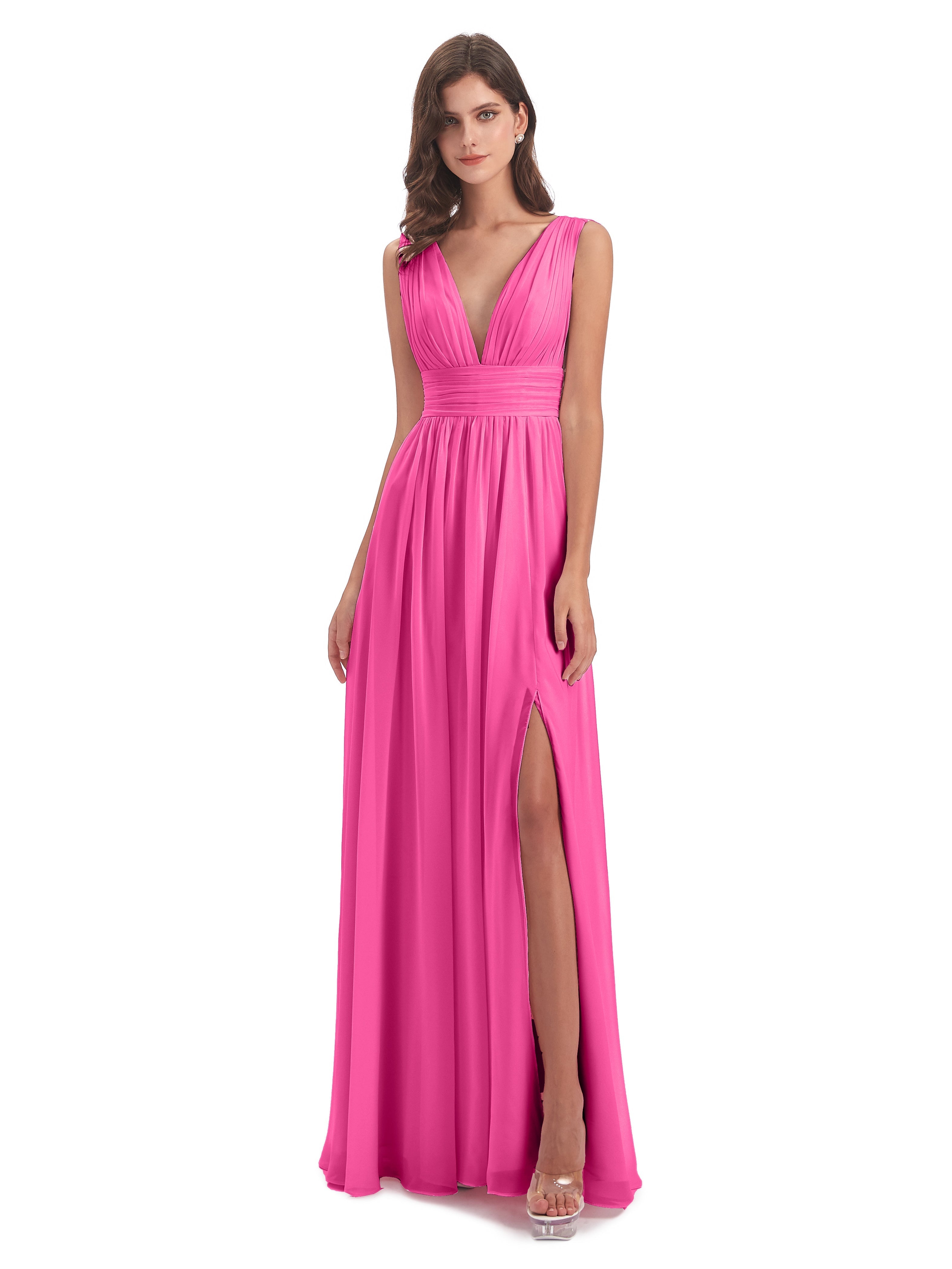 Robe Demoiselle D Honneur Azalée Emma Dos En V Fendue Devant Robes Demoiselle D'Honneur