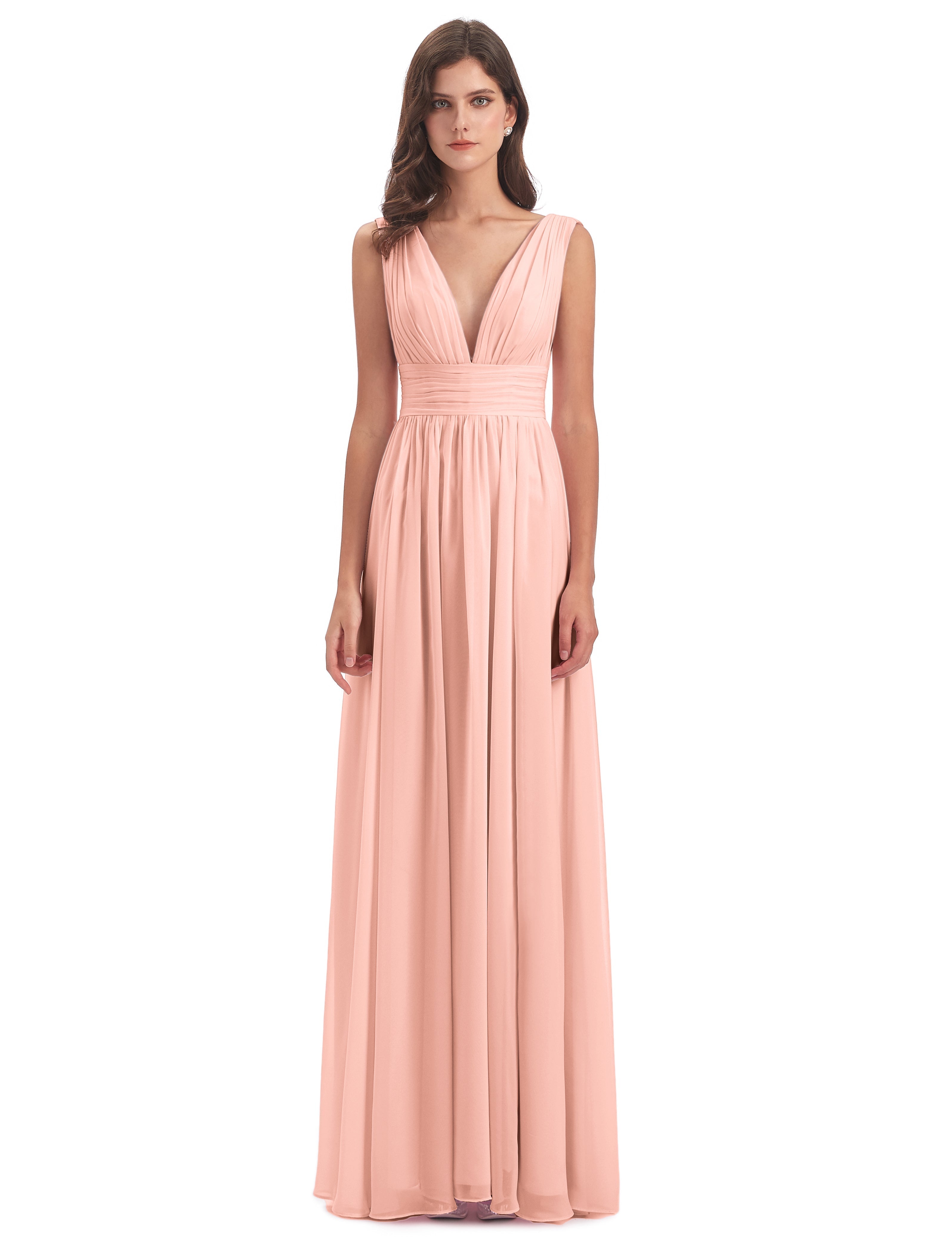 Robe Demoiselle D Honneur Corail Emma Dos En V Fendue Devant Robes Demoiselle D'Honneur