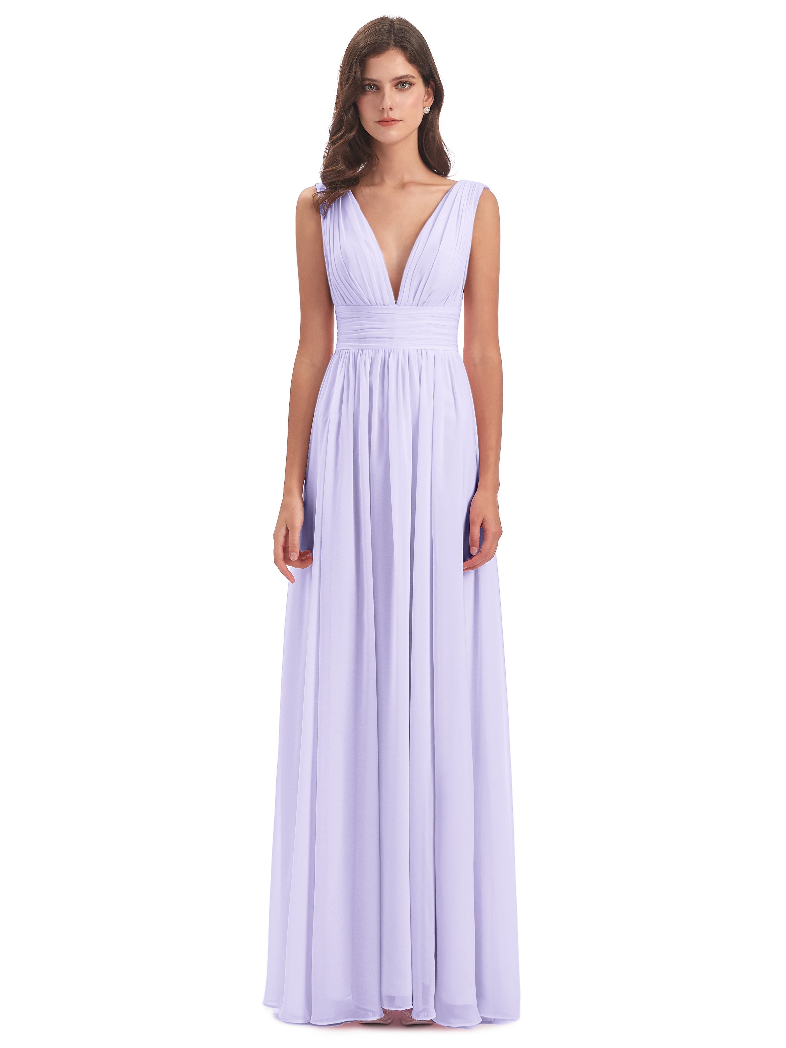 Robe Demoiselle D Honneur Lilas Emma Dos En V Fendue Devant Robes Demoiselle D'Honneur