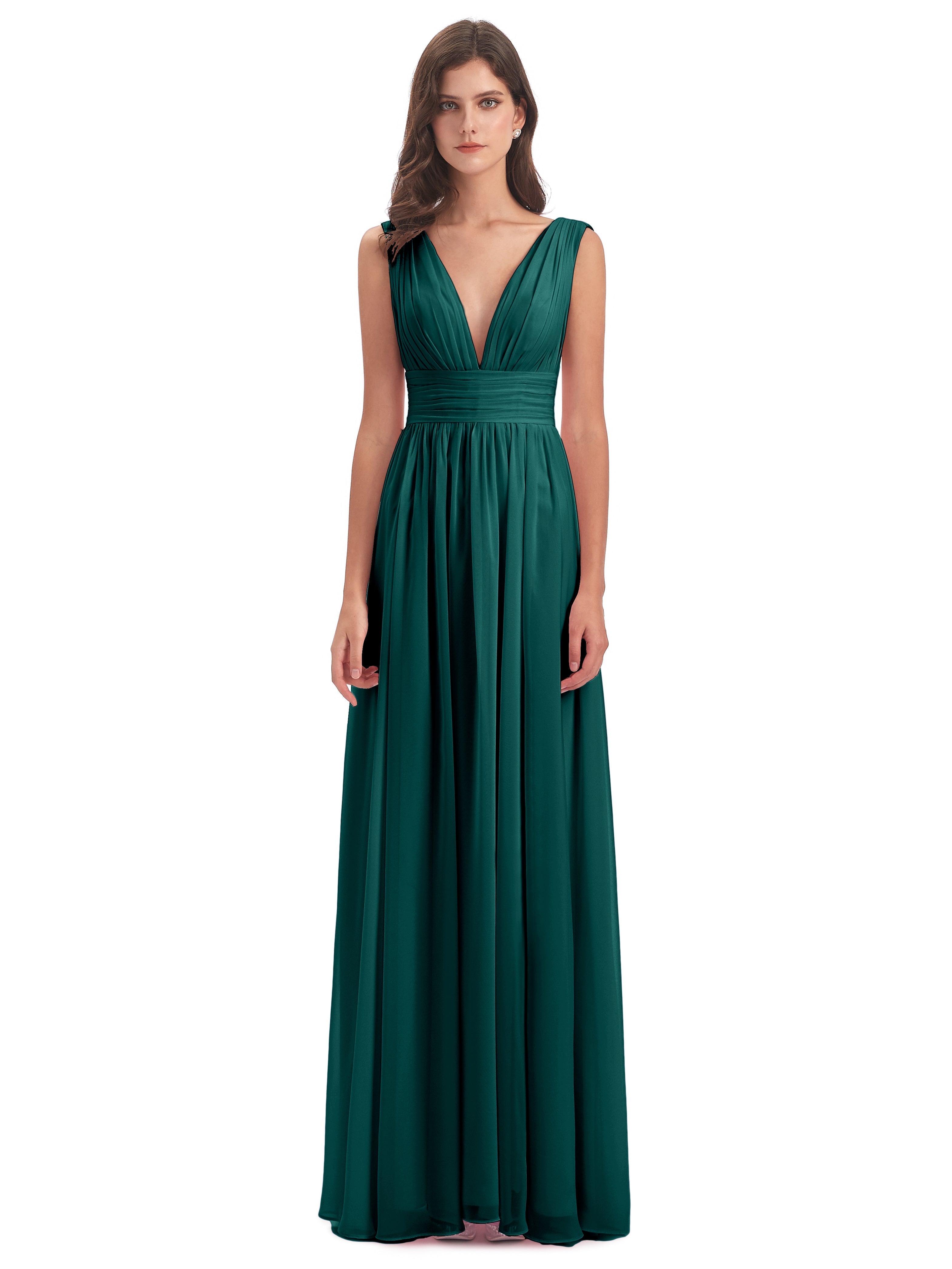 Robe Demoiselle D Honneur Bleu Paon Emma Dos En V Fendue Devant Robes Demoiselle D'Honneur
