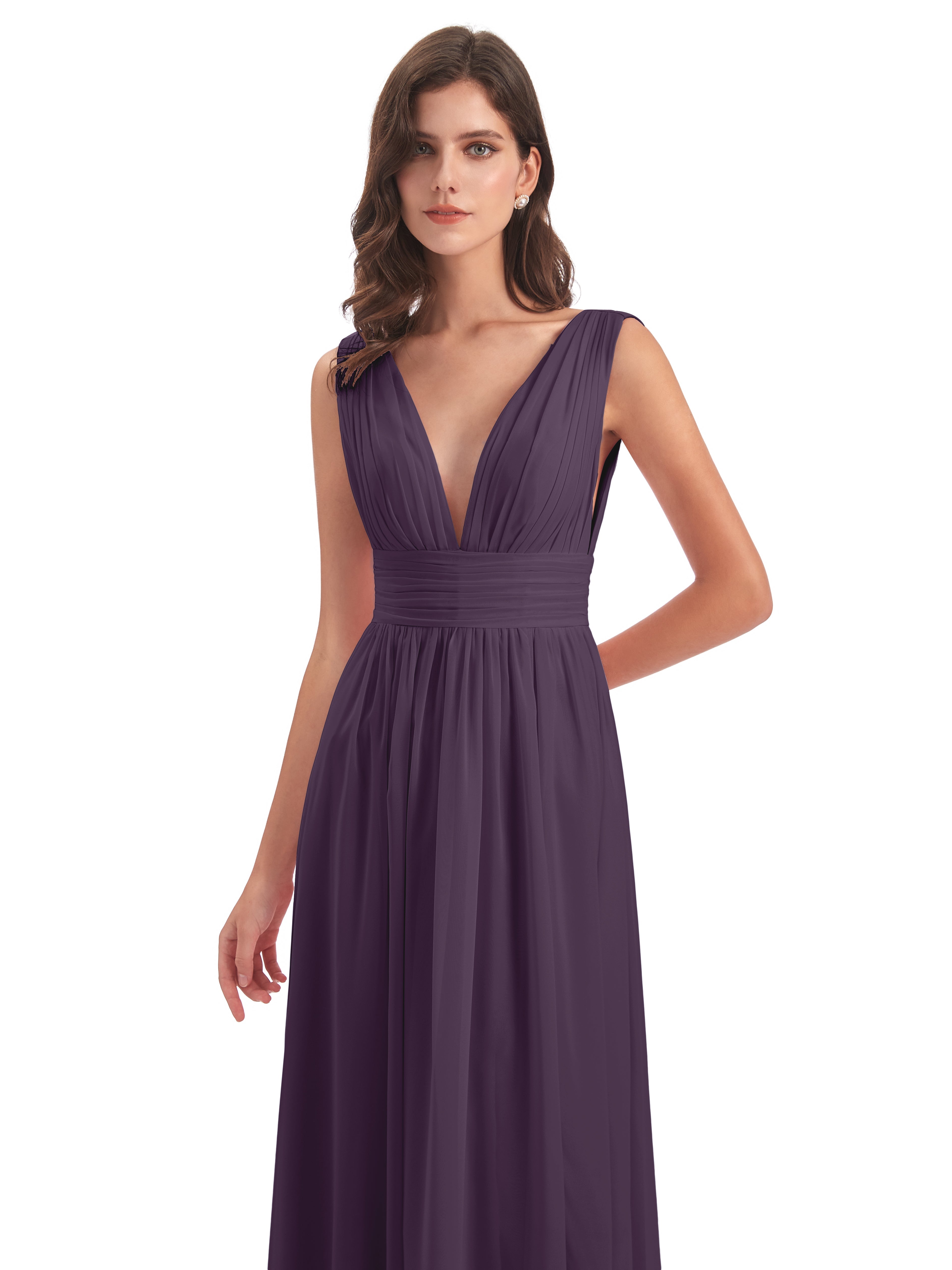 Robe Demoiselle D Honneur Plume Emma Dos En V Fendue Devant Robes Demoiselle D'Honneur