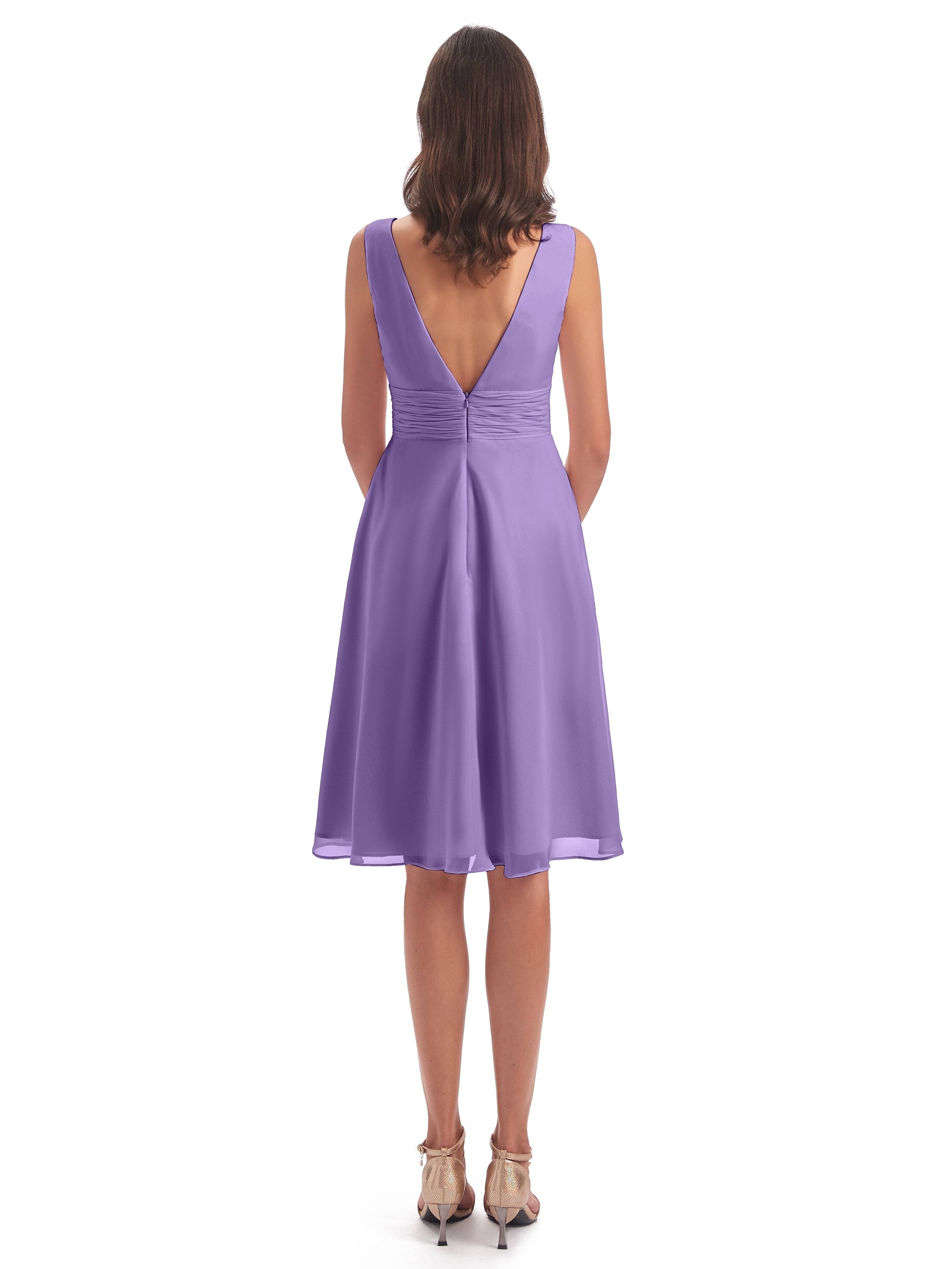 Robes De Demoiselle D'Honneur Tahiti Haute Basse Col V Robes Demoiselle D'Honneur