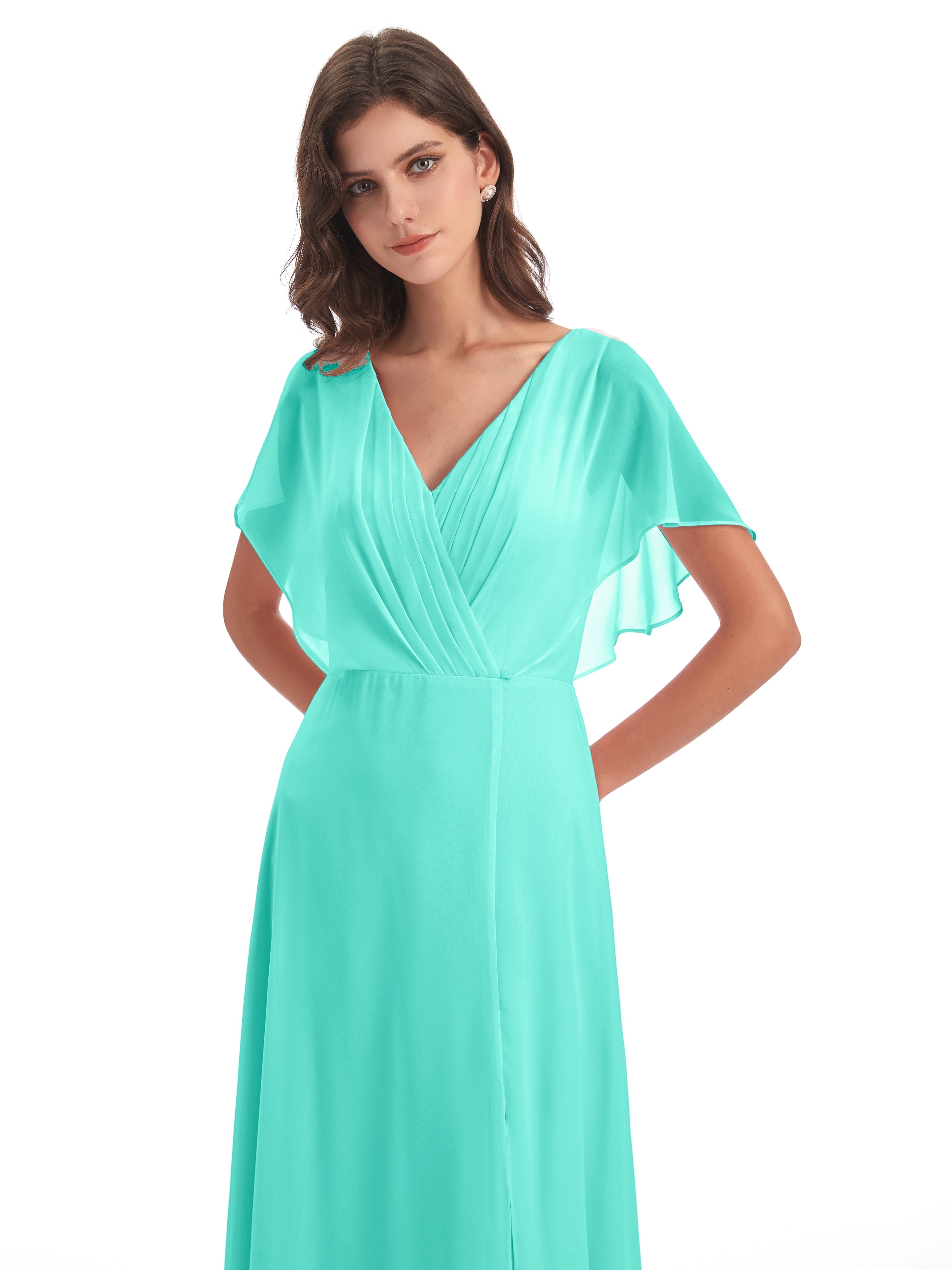 Robes De Demoiselle D'Honneur Spa Dos Ouvert Fendue Devant Robes Demoiselle D'Honneur